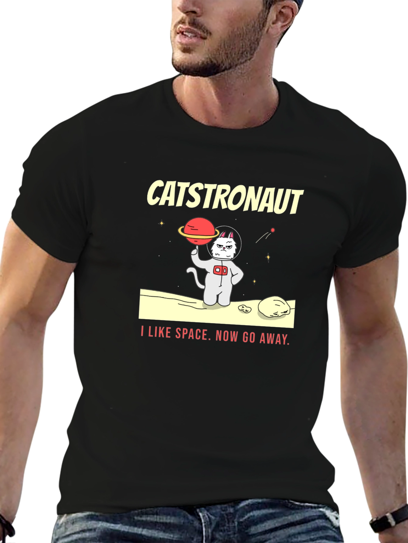 Catstronaut Graphic T-Shirt - I Like Space