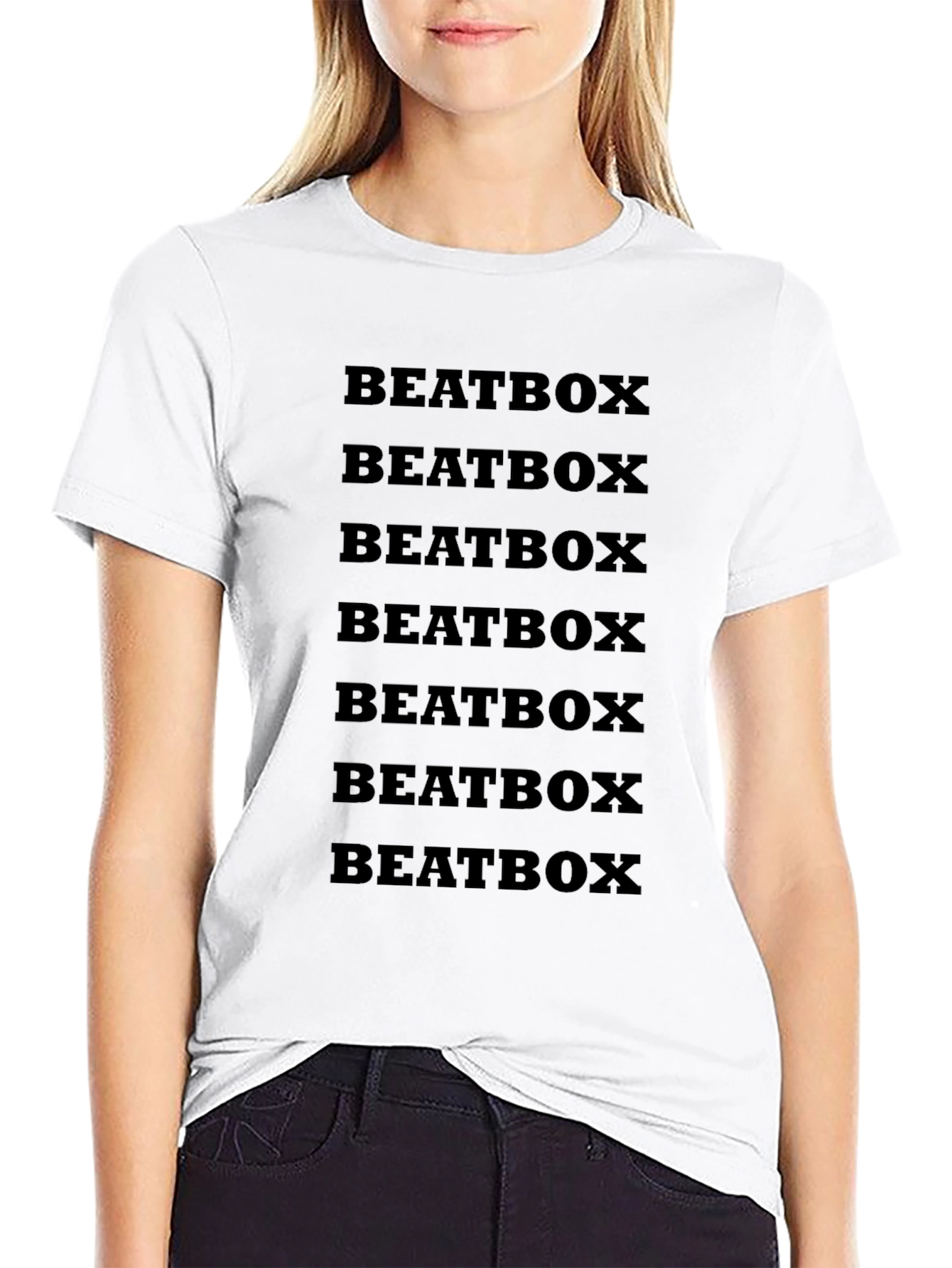 Beatbox Graphic Tee - Black Cotton Crew Neck T-Shirt