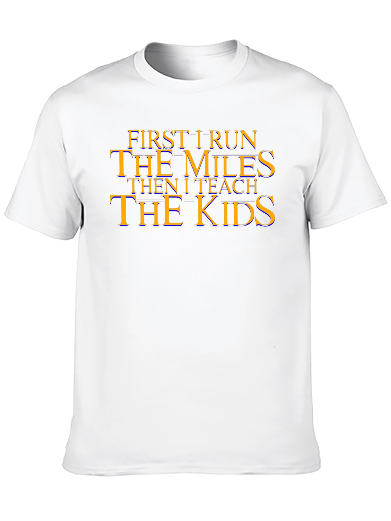 Run the Miles Teach the Kids Black Graphic Tee