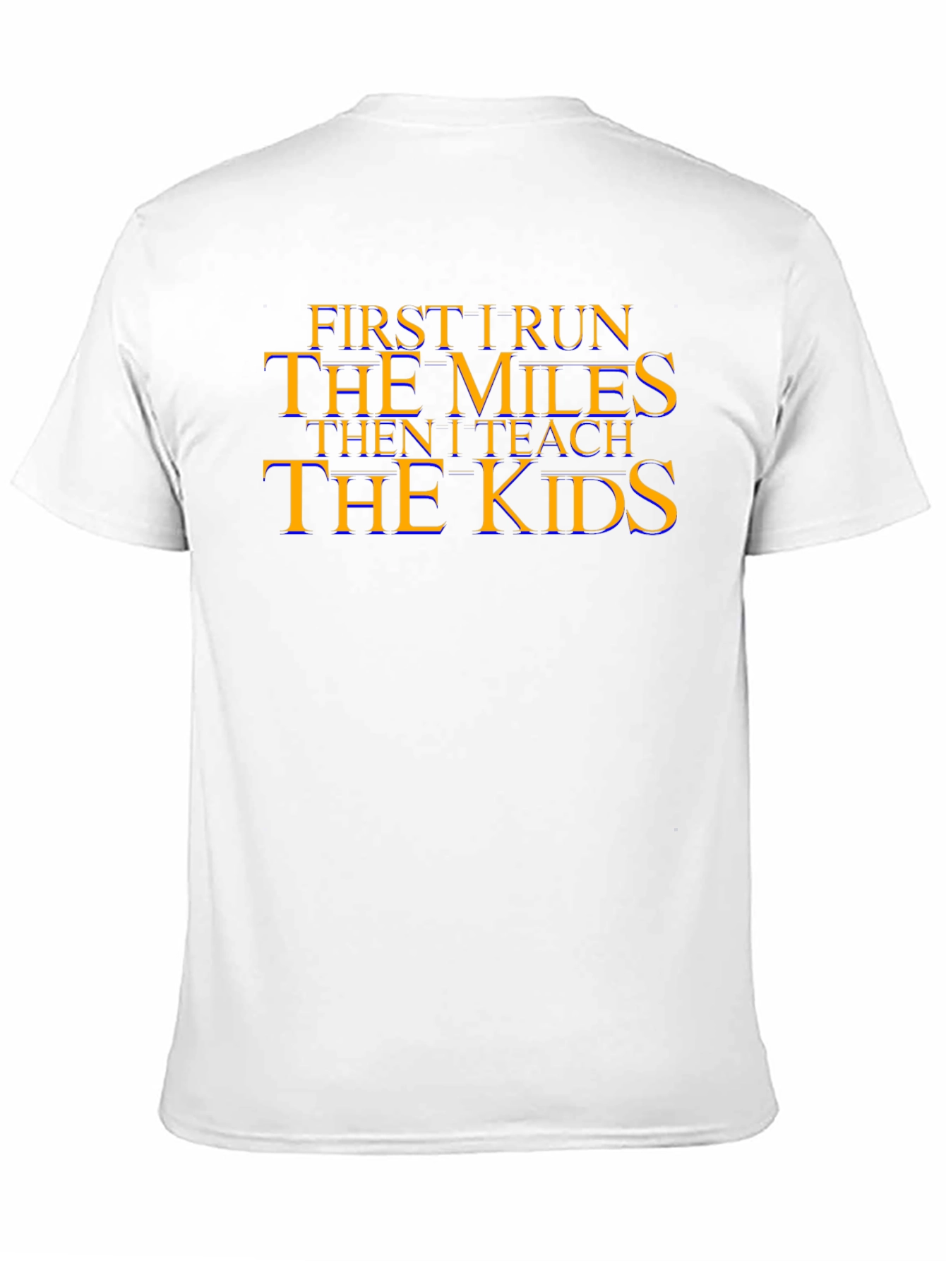 Run the Miles Teach the Kids Black Graphic Tee