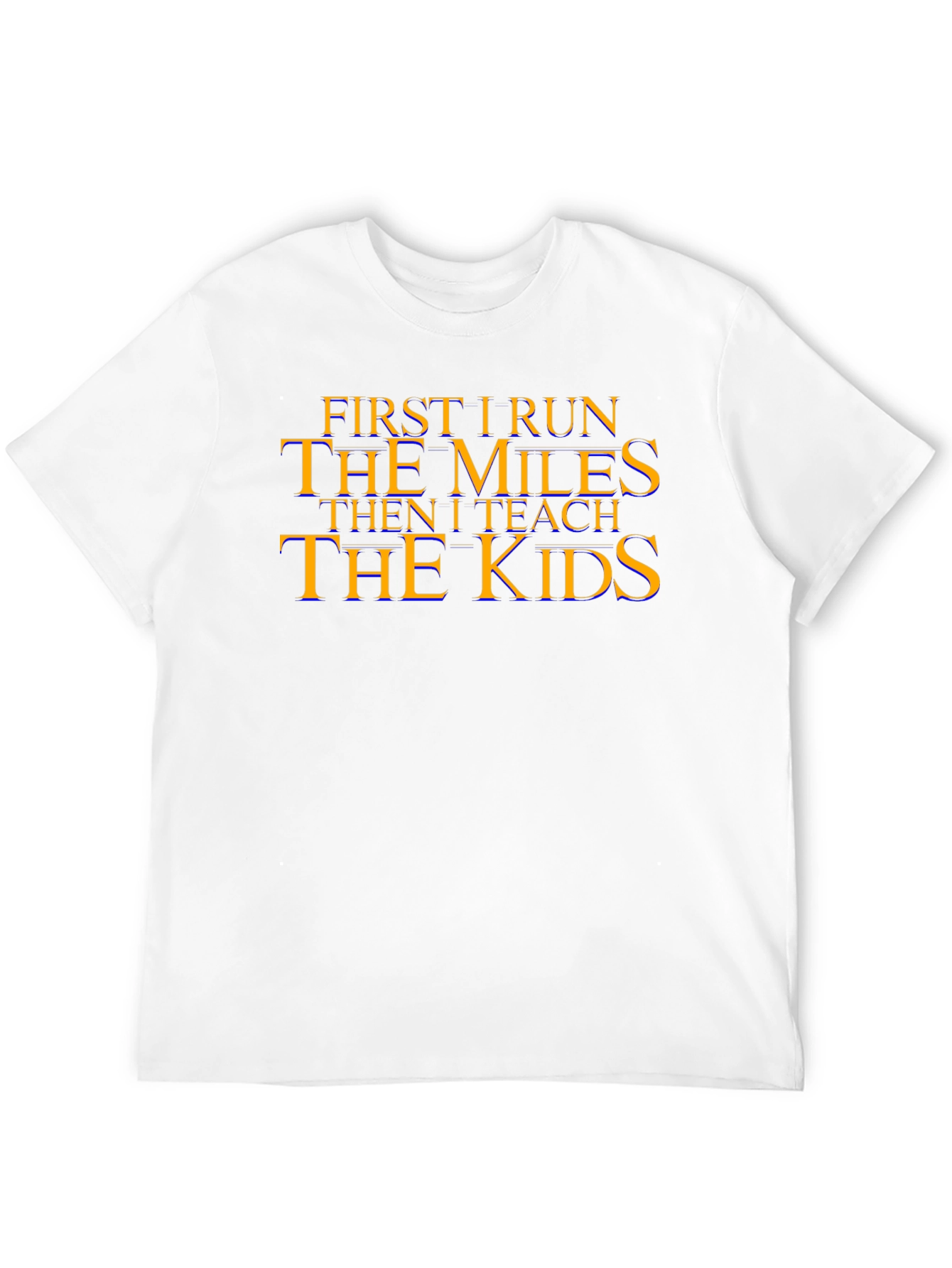 Run the Miles Teach the Kids Black Graphic Tee