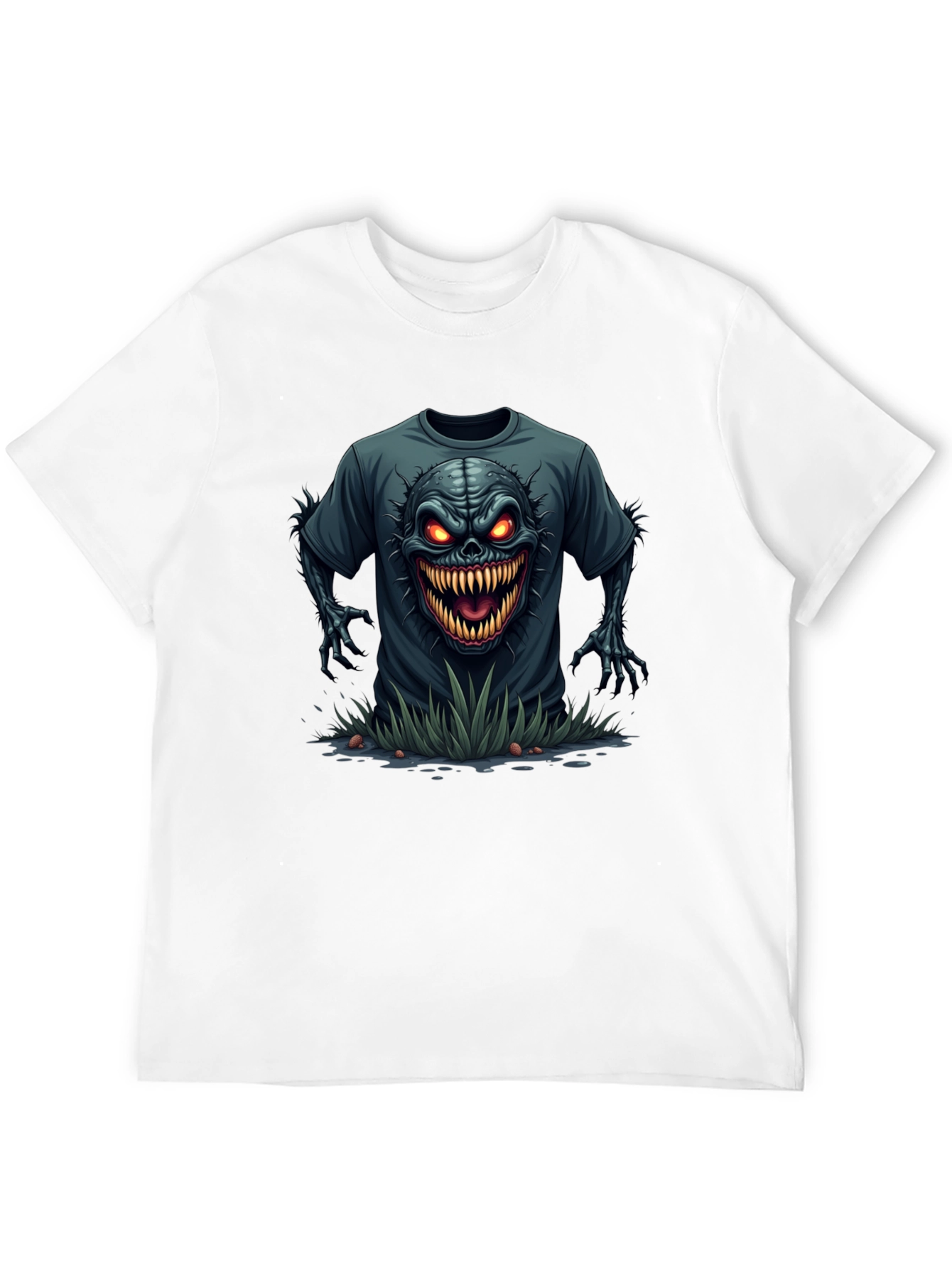 Monster Graphic Tee - Unique Horror T-Shirt