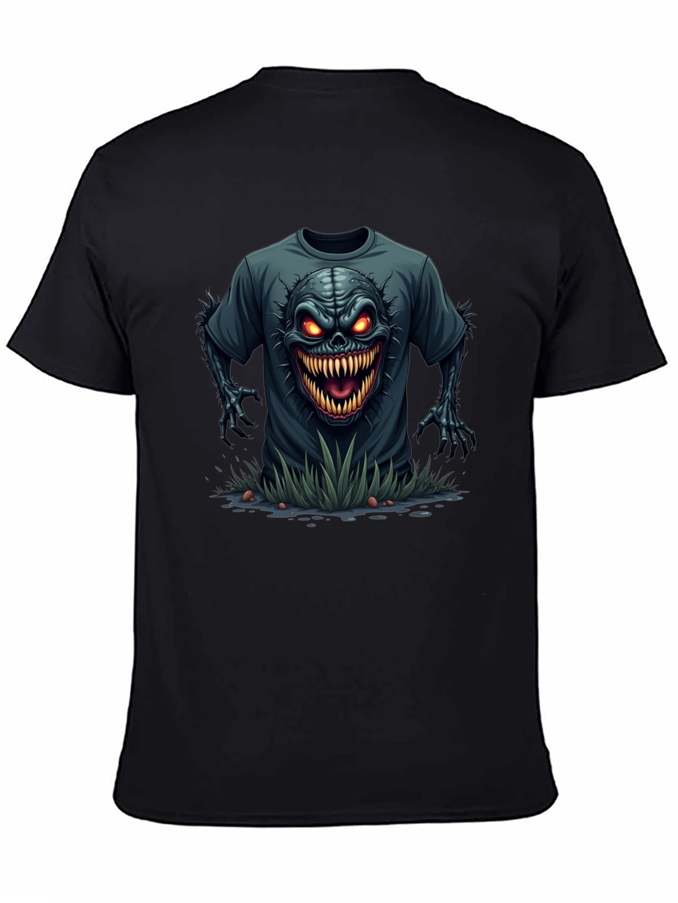 Monster Graphic Tee - Unique Horror T-Shirt
