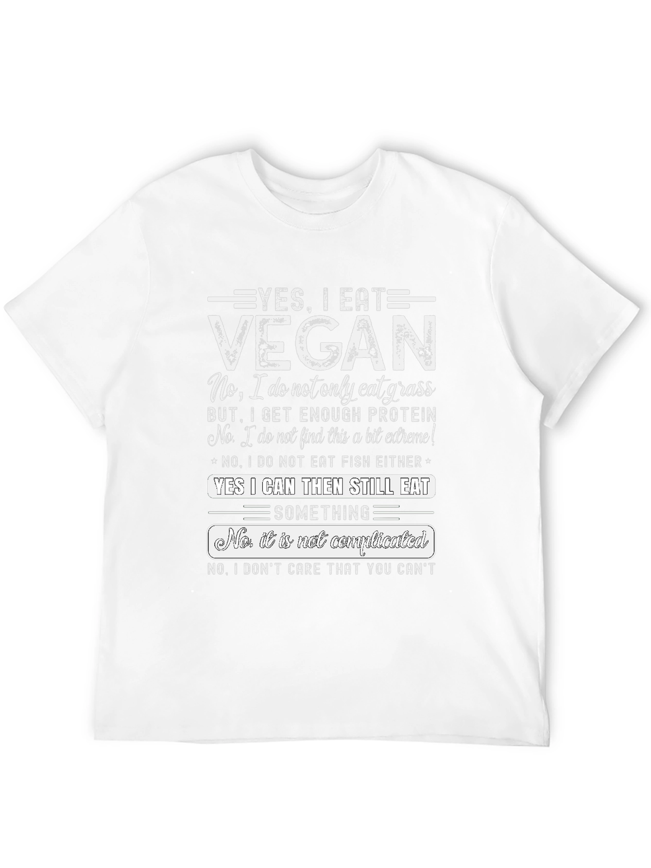 Yes I Eat Vegan Graphic T-Shirt