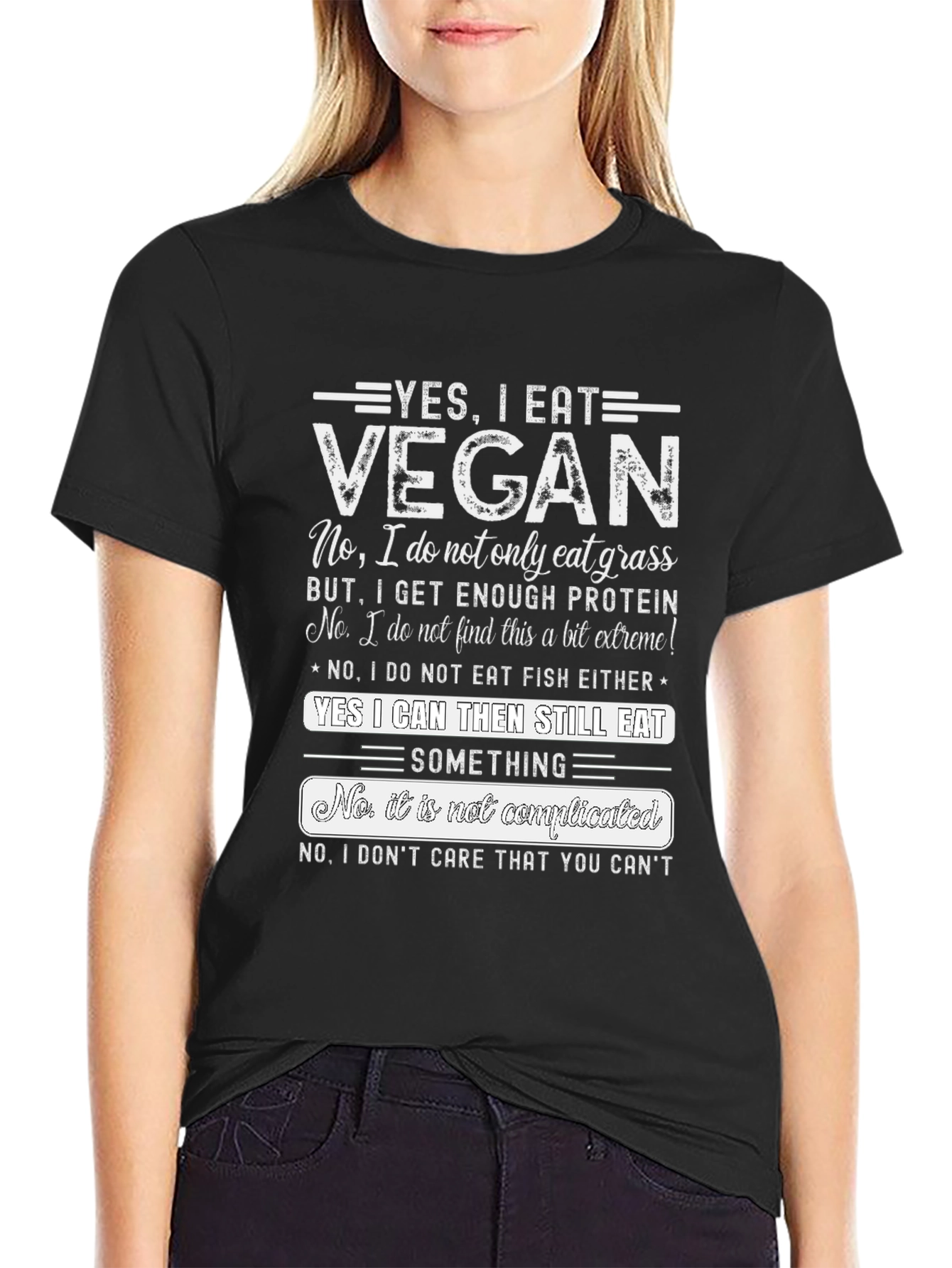 Yes I Eat Vegan Graphic T-Shirt