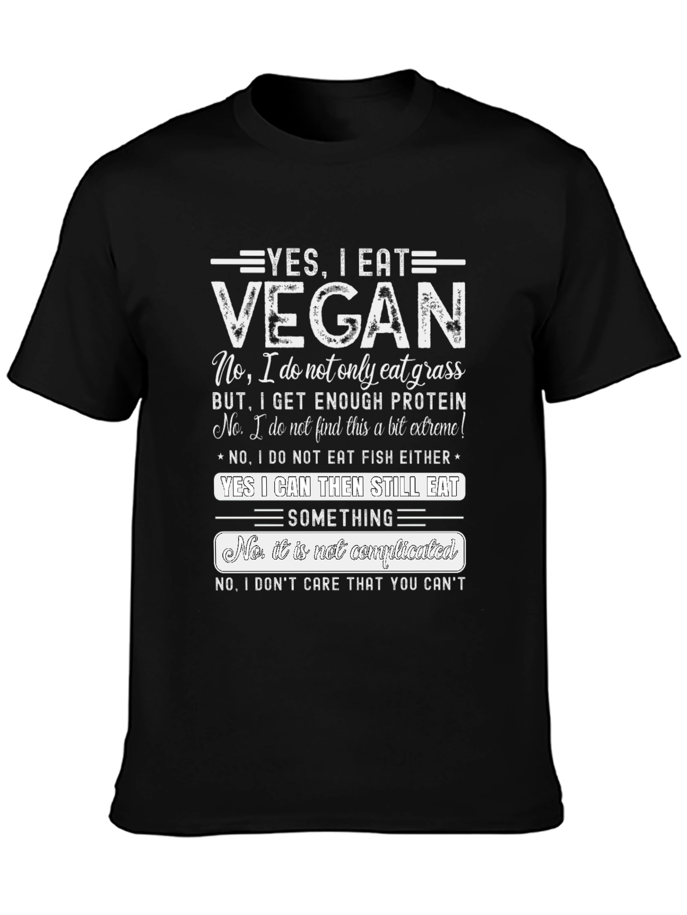 Yes I Eat Vegan Graphic T-Shirt