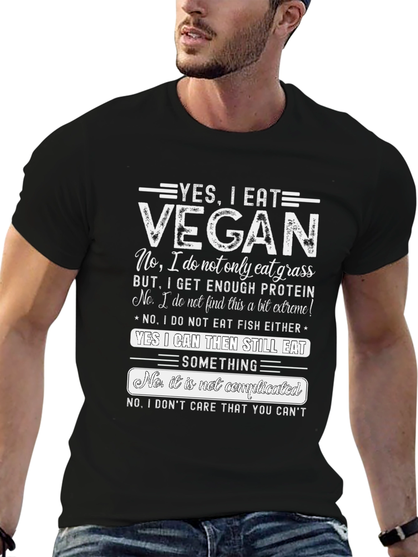 Yes I Eat Vegan Graphic T-Shirt