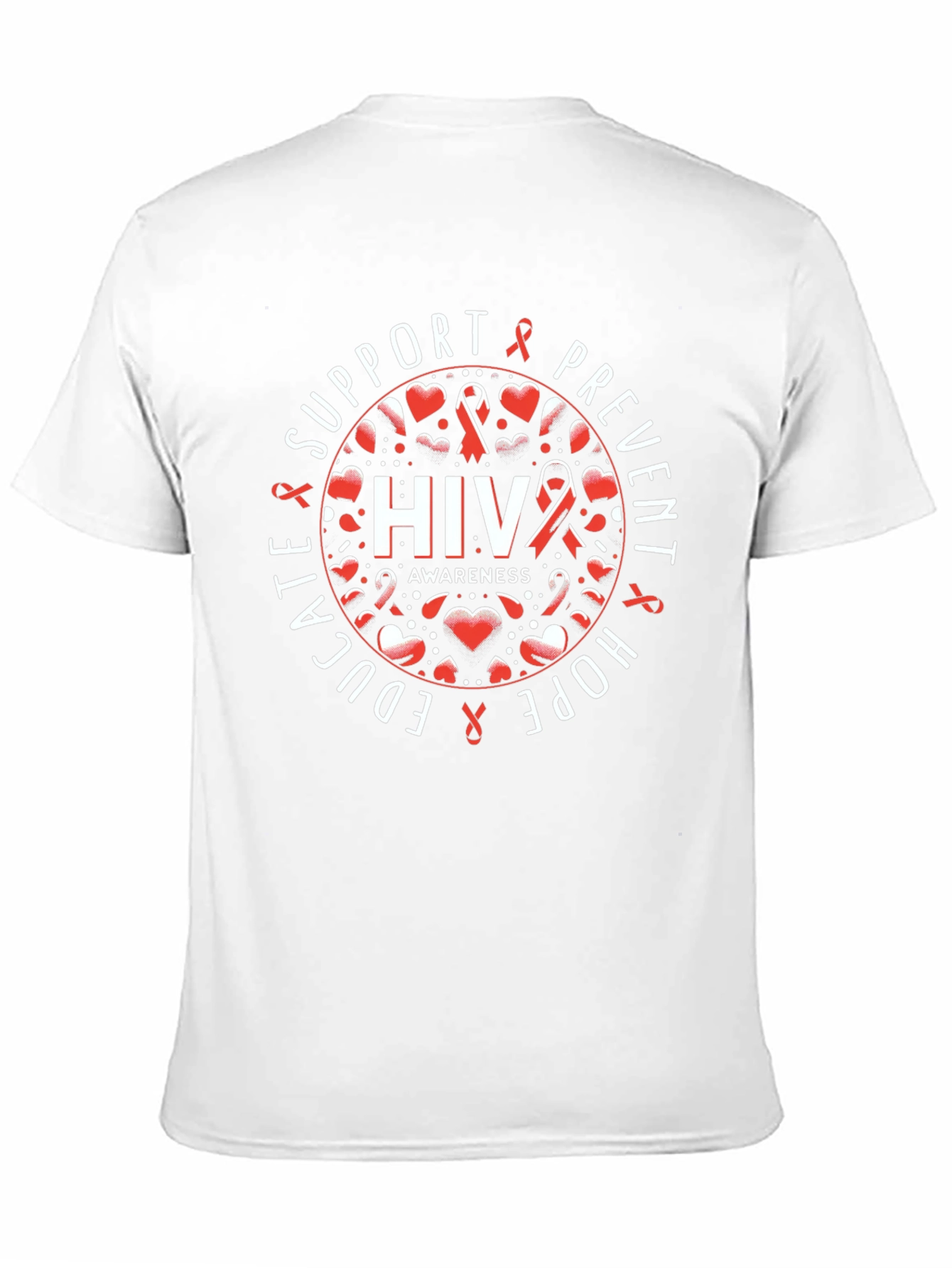 HIV Awareness T-Shirt - Support Educate Prevent