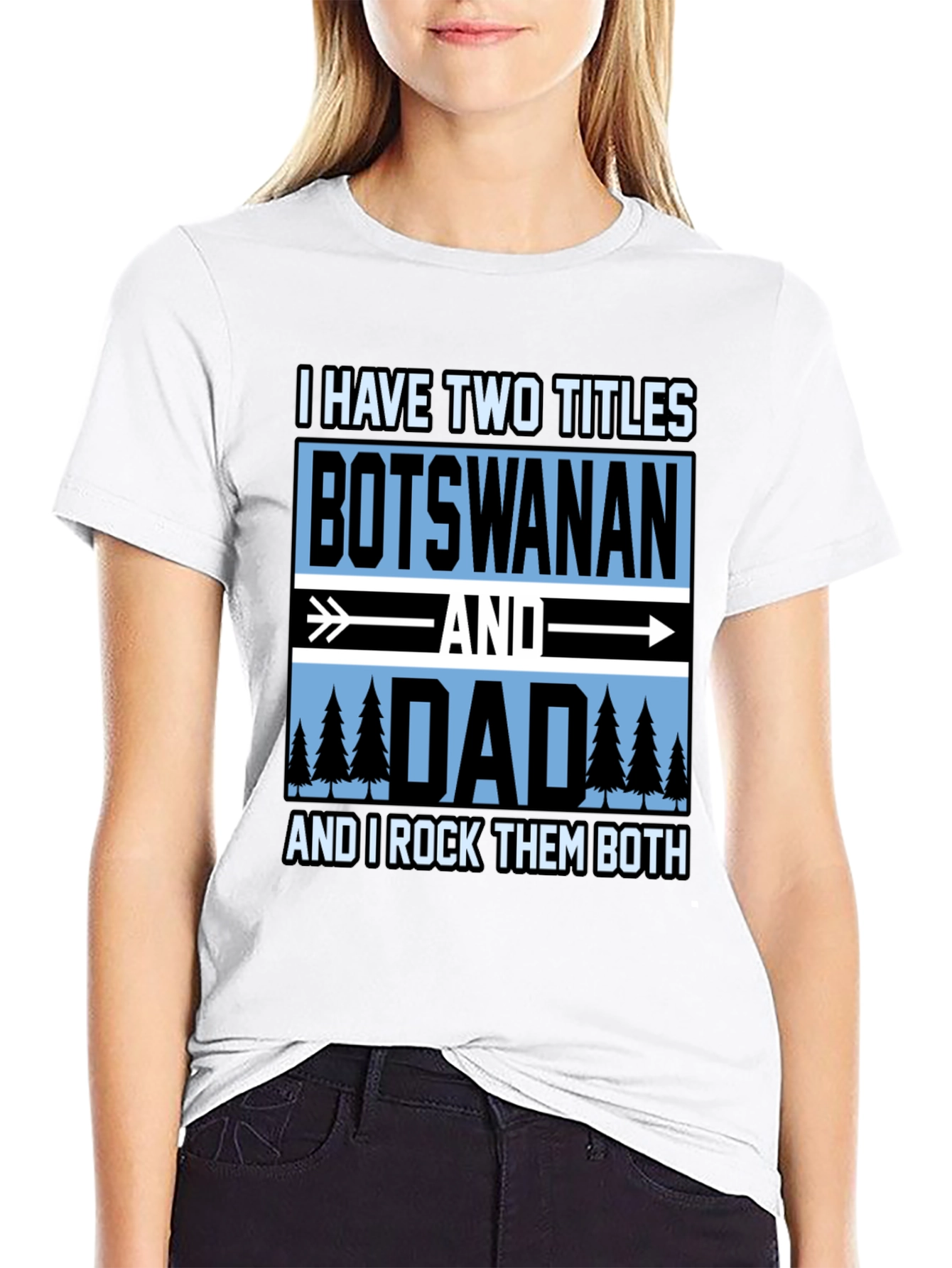 Botswana Dad T-Shirt - Two Titles