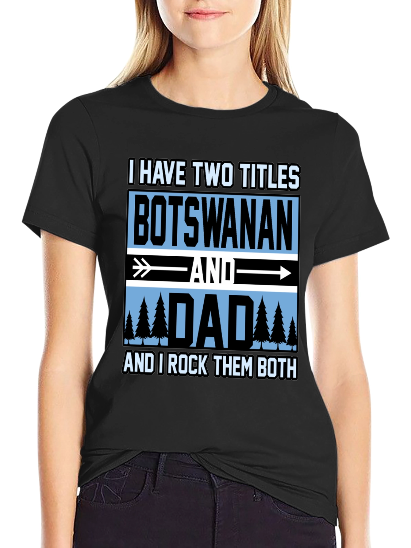 Botswana Dad T-Shirt - Two Titles