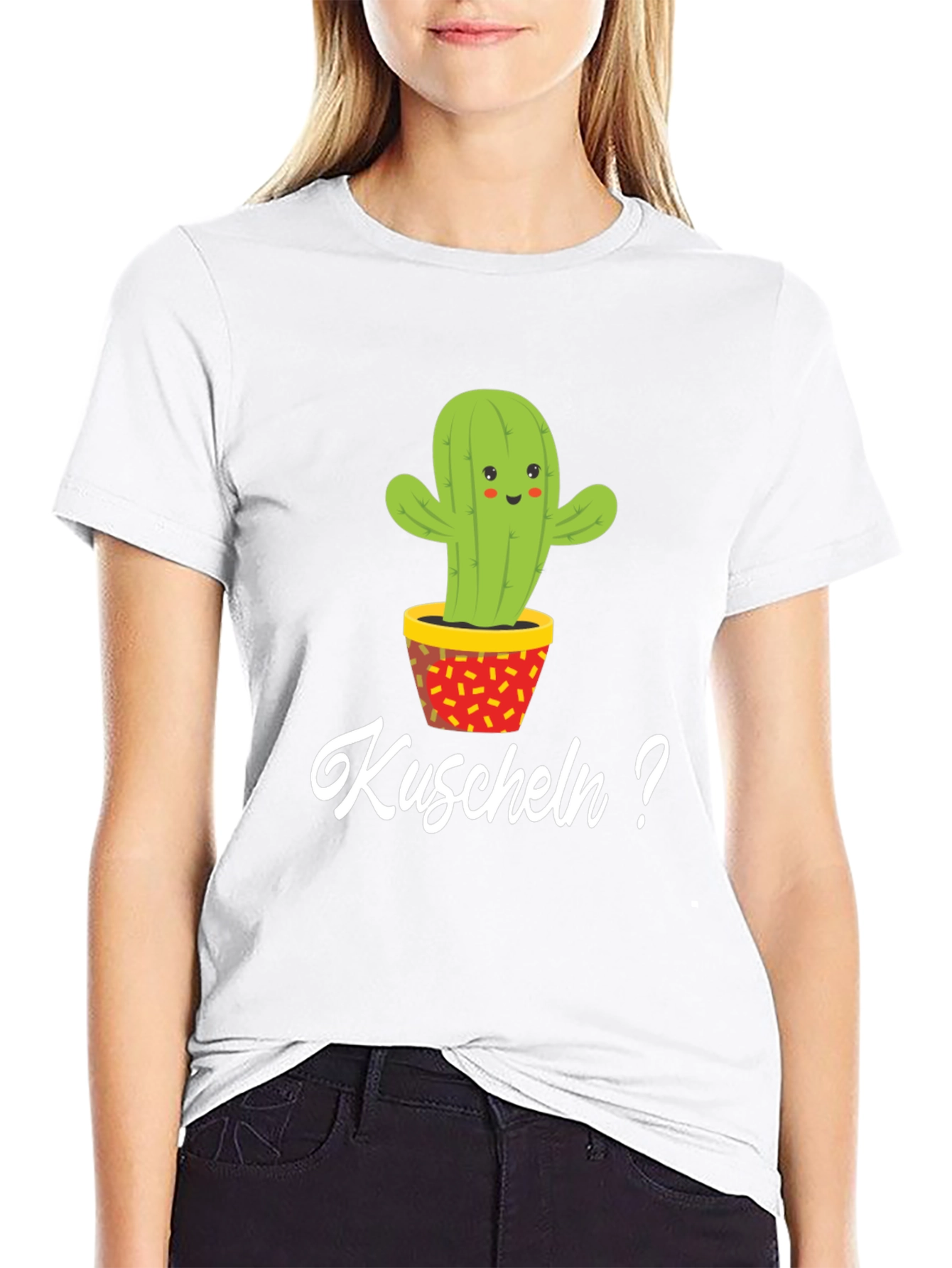 Cactus Hugs? Graphic Tee - Soft Cotton Blend