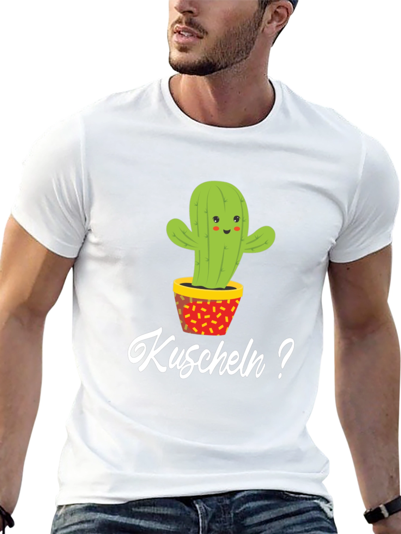 Cactus Hugs? Graphic Tee - Soft Cotton Blend