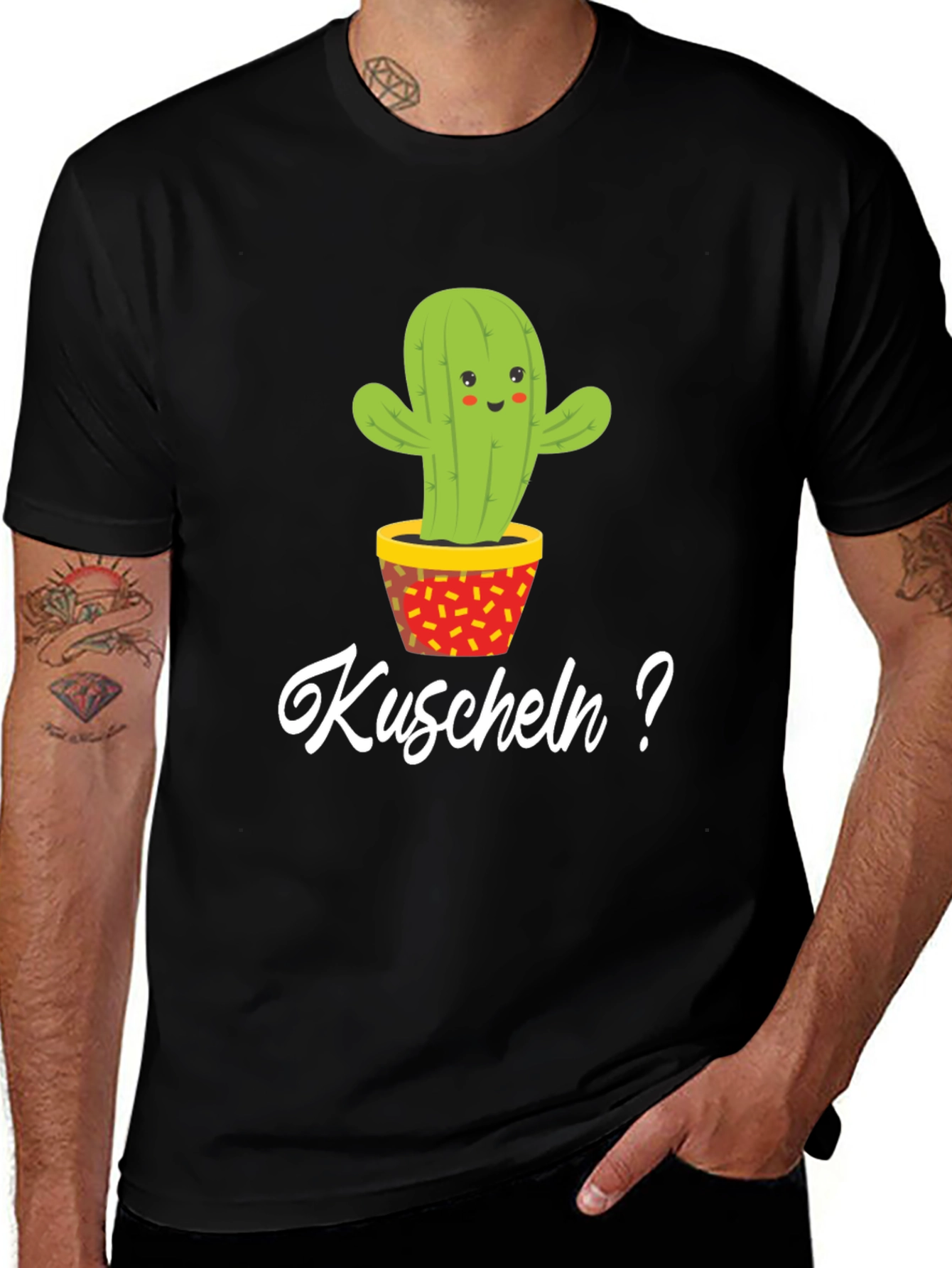 Cactus Hugs? Graphic Tee - Soft Cotton Blend