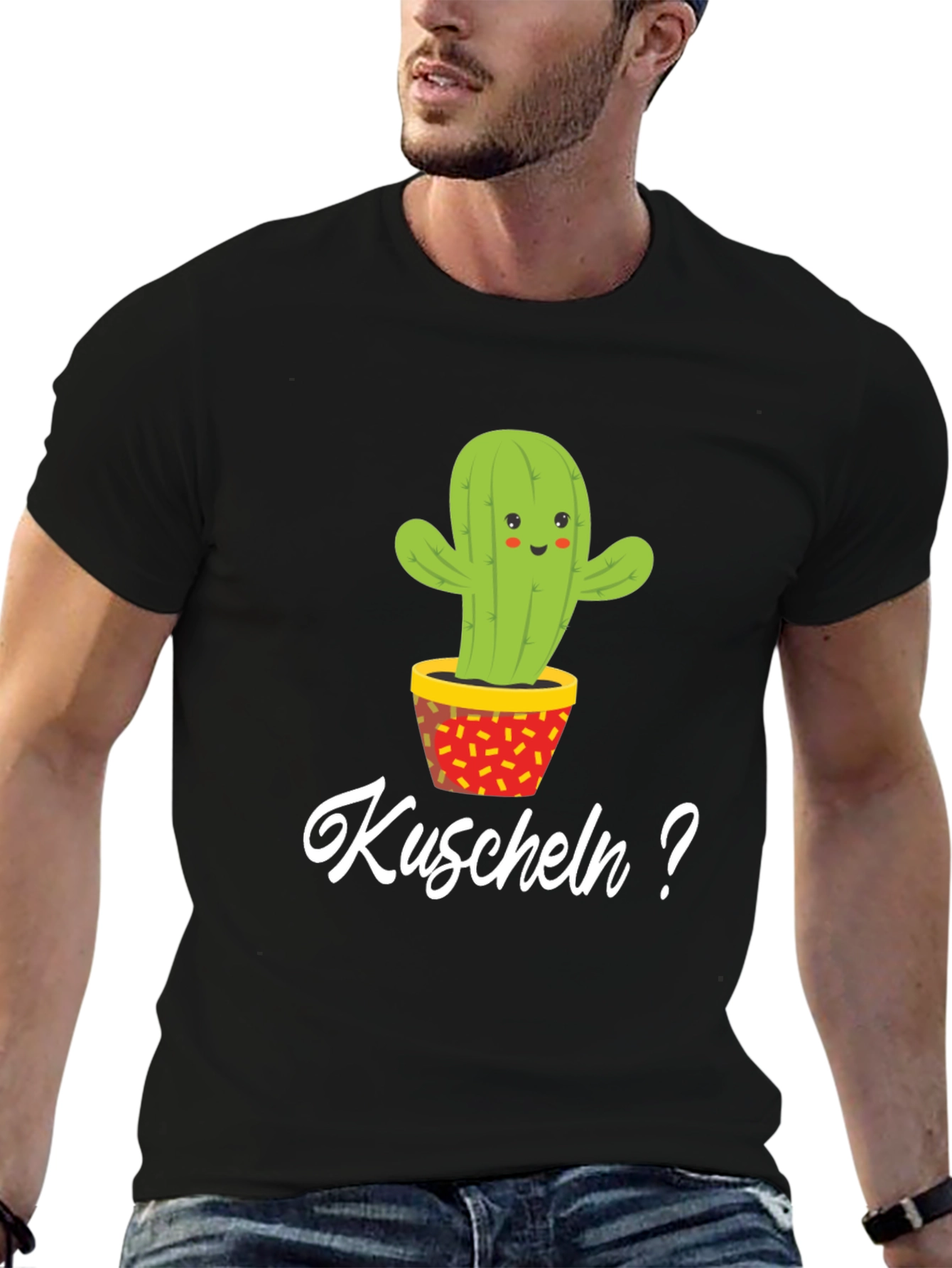 Cactus Hugs? Graphic Tee - Soft Cotton Blend