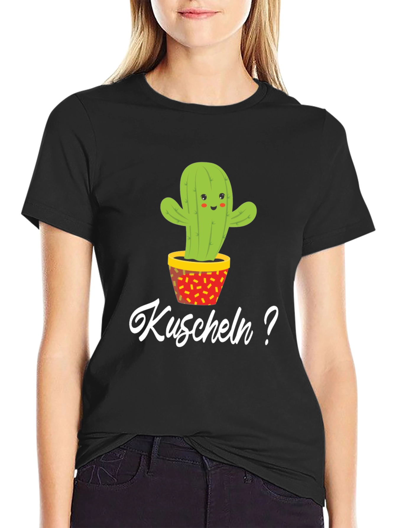 Cactus Hugs? Graphic Tee - Soft Cotton Blend