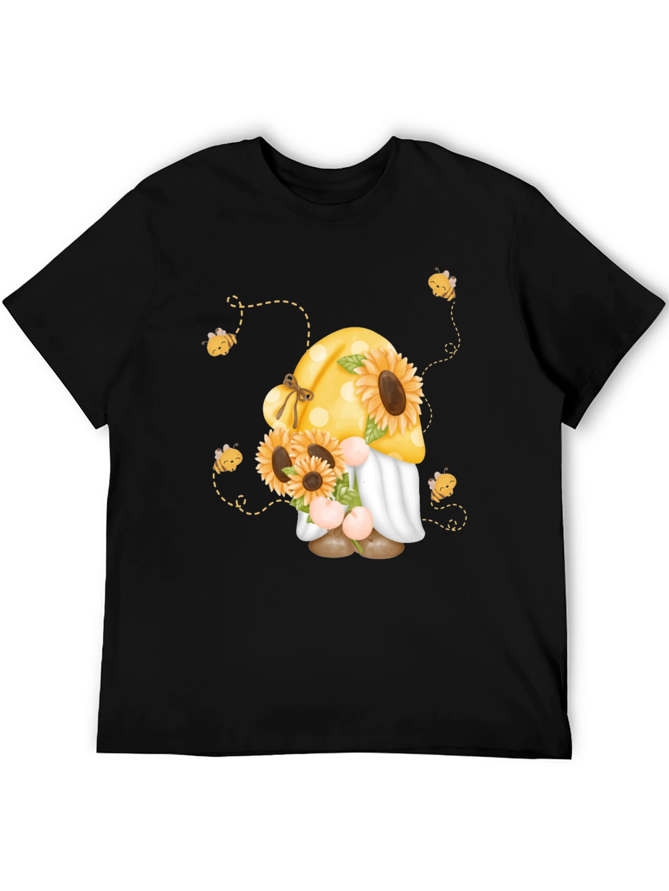 Sunflower Gnome Bee T-Shirt