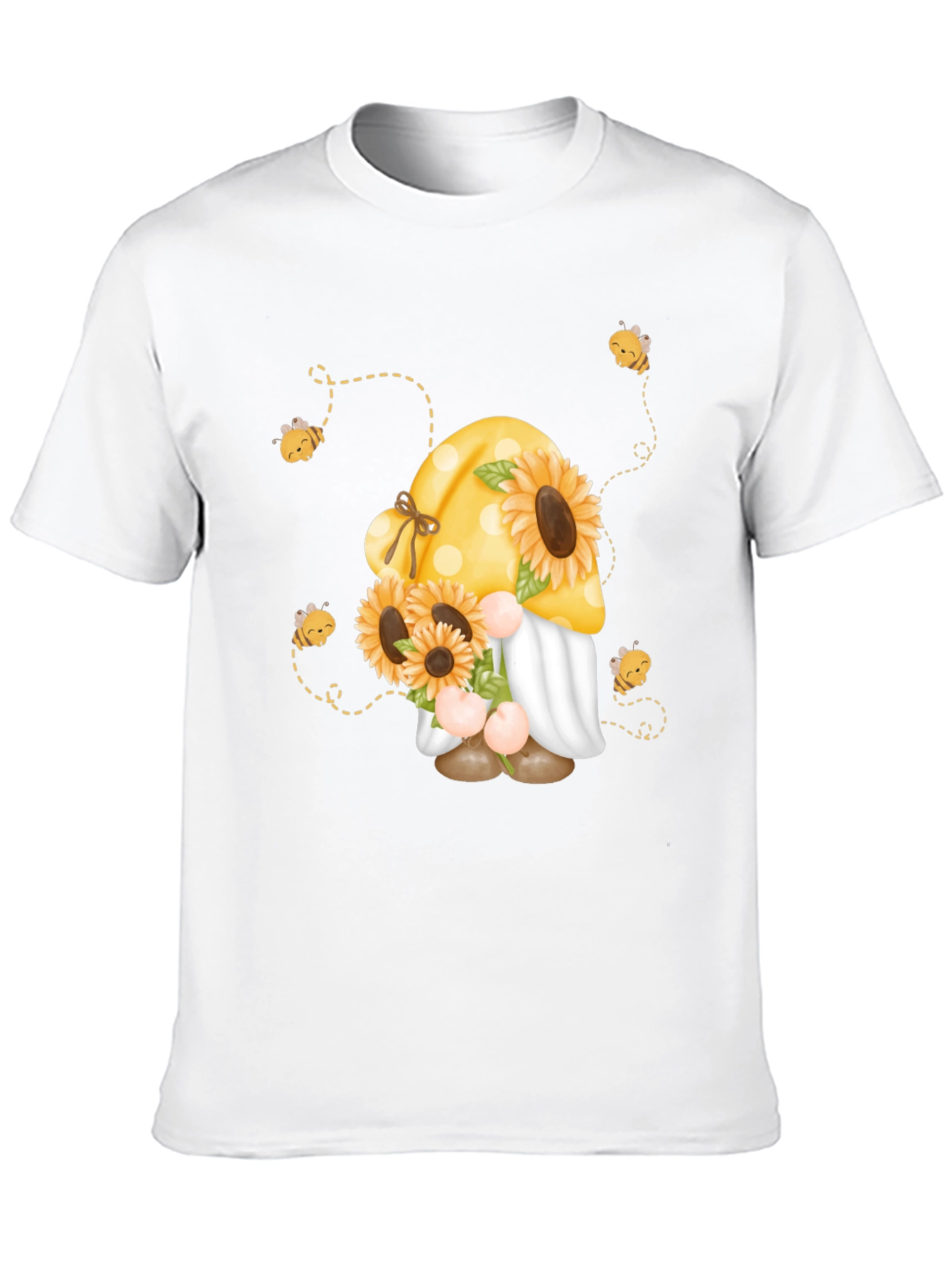 Sunflower Gnome Bee T-Shirt
