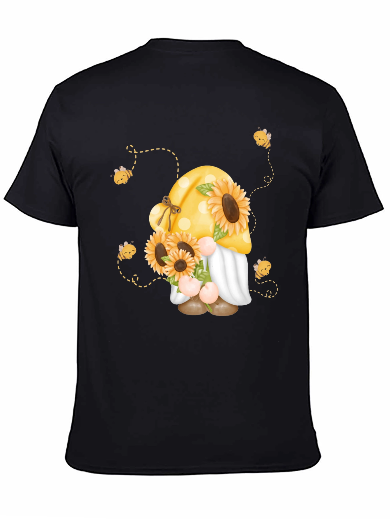 Sunflower Gnome Bee T-Shirt