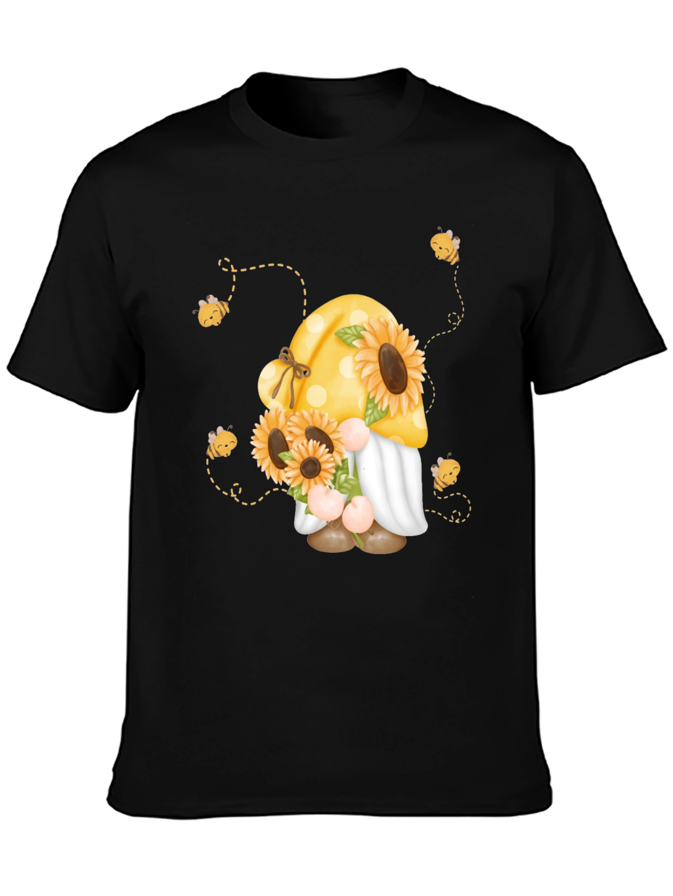 Sunflower Gnome Bee T-Shirt