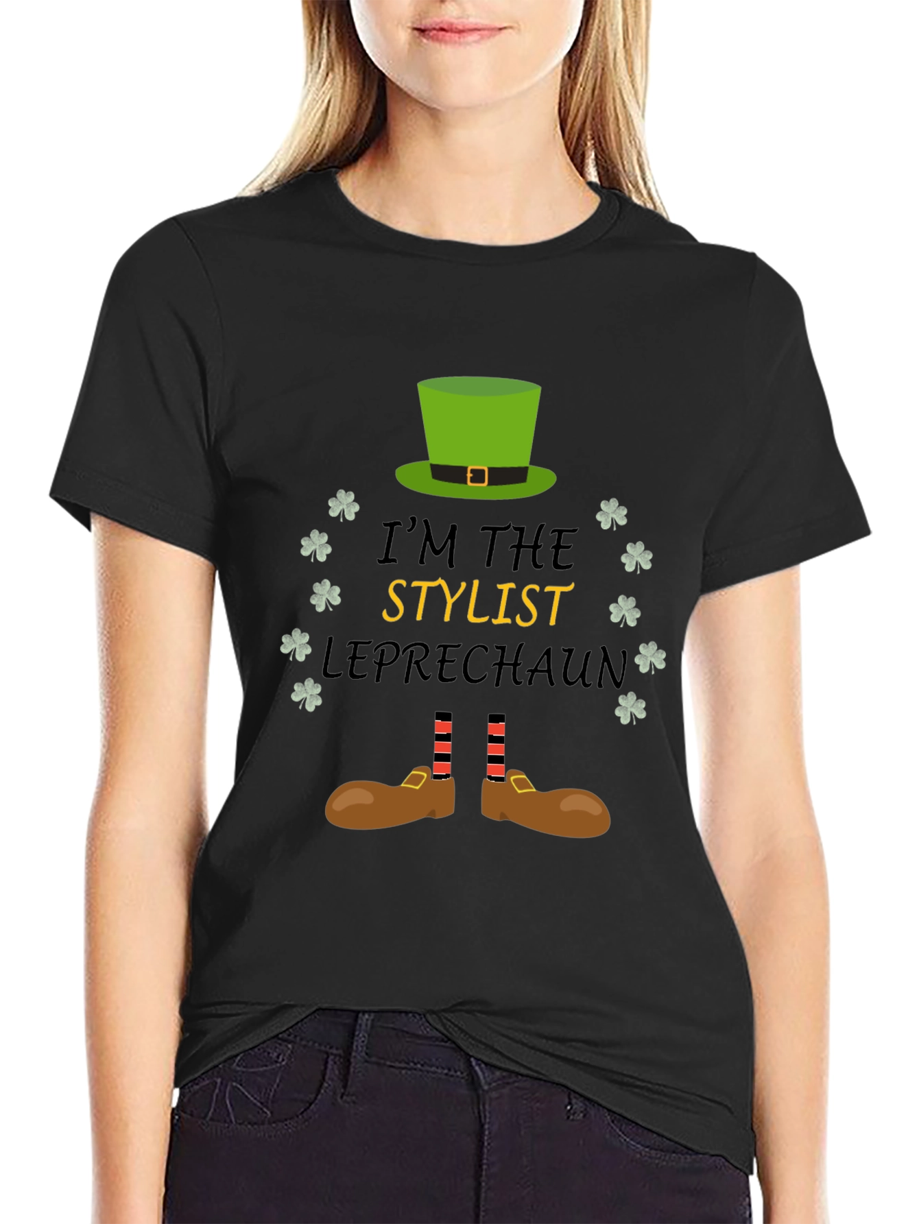 Stylist Leprechaun St. Patricks Day T-Shirt