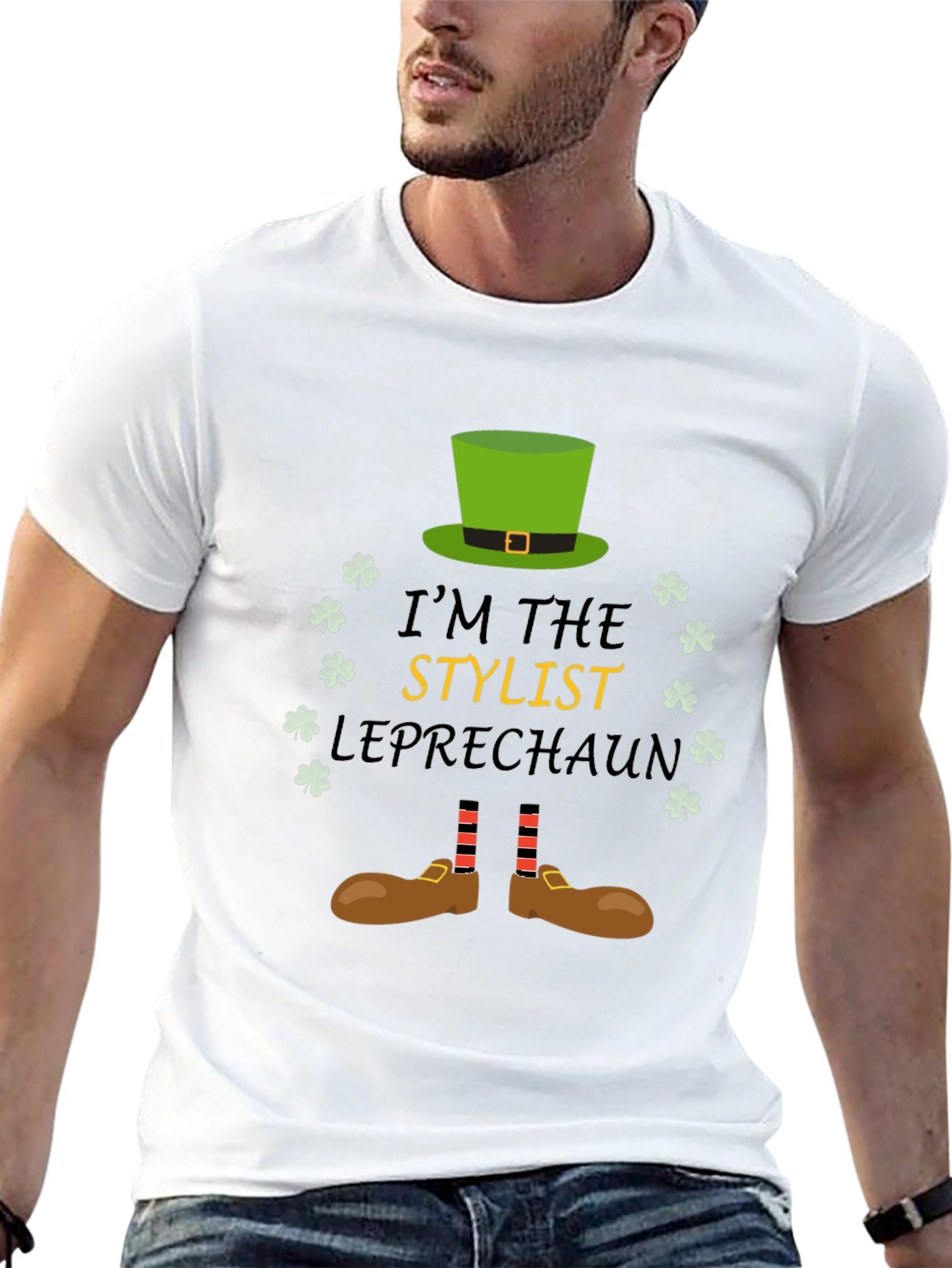Stylist Leprechaun St. Patricks Day T-Shirt