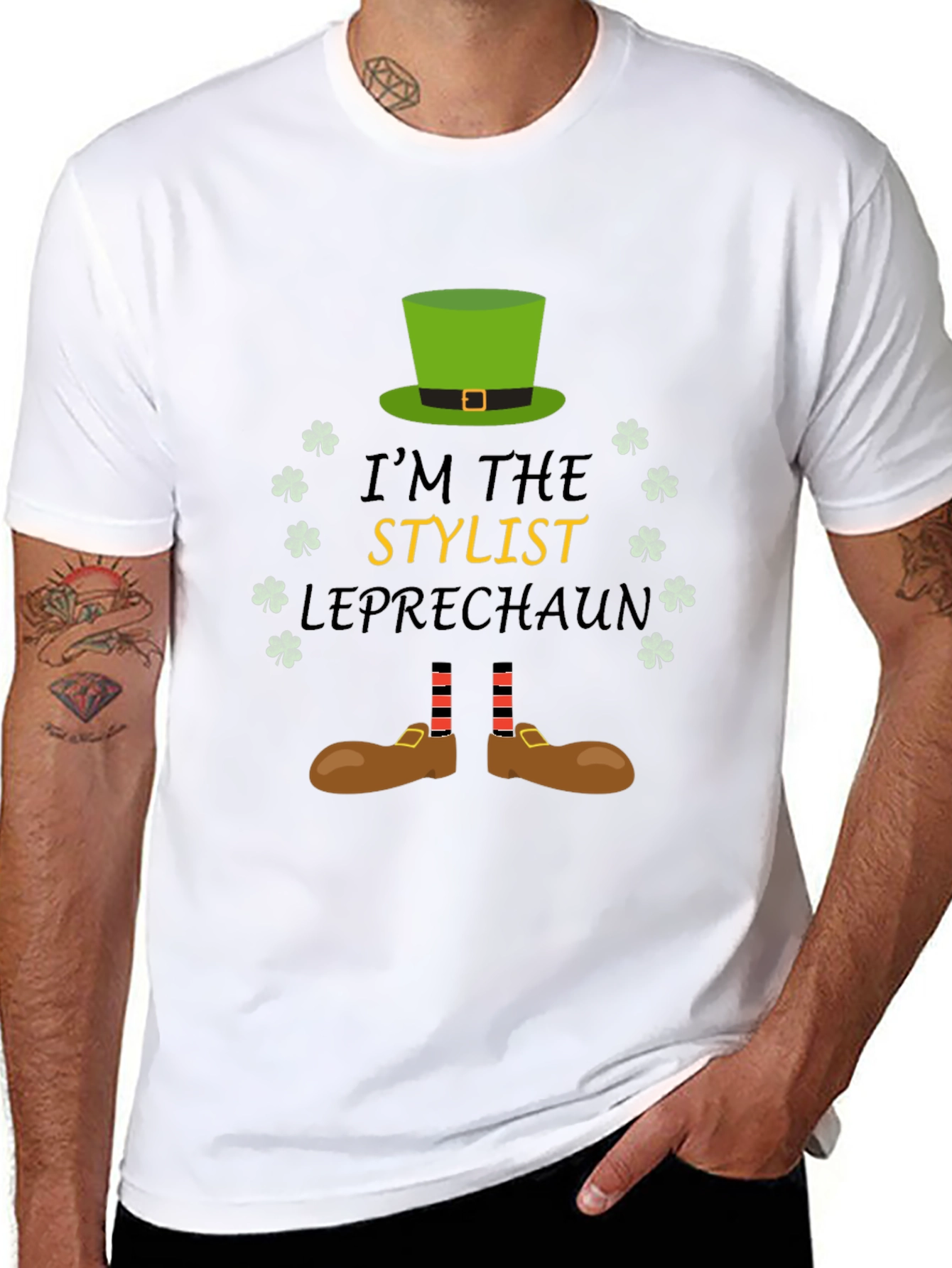 Stylist Leprechaun St. Patricks Day T-Shirt