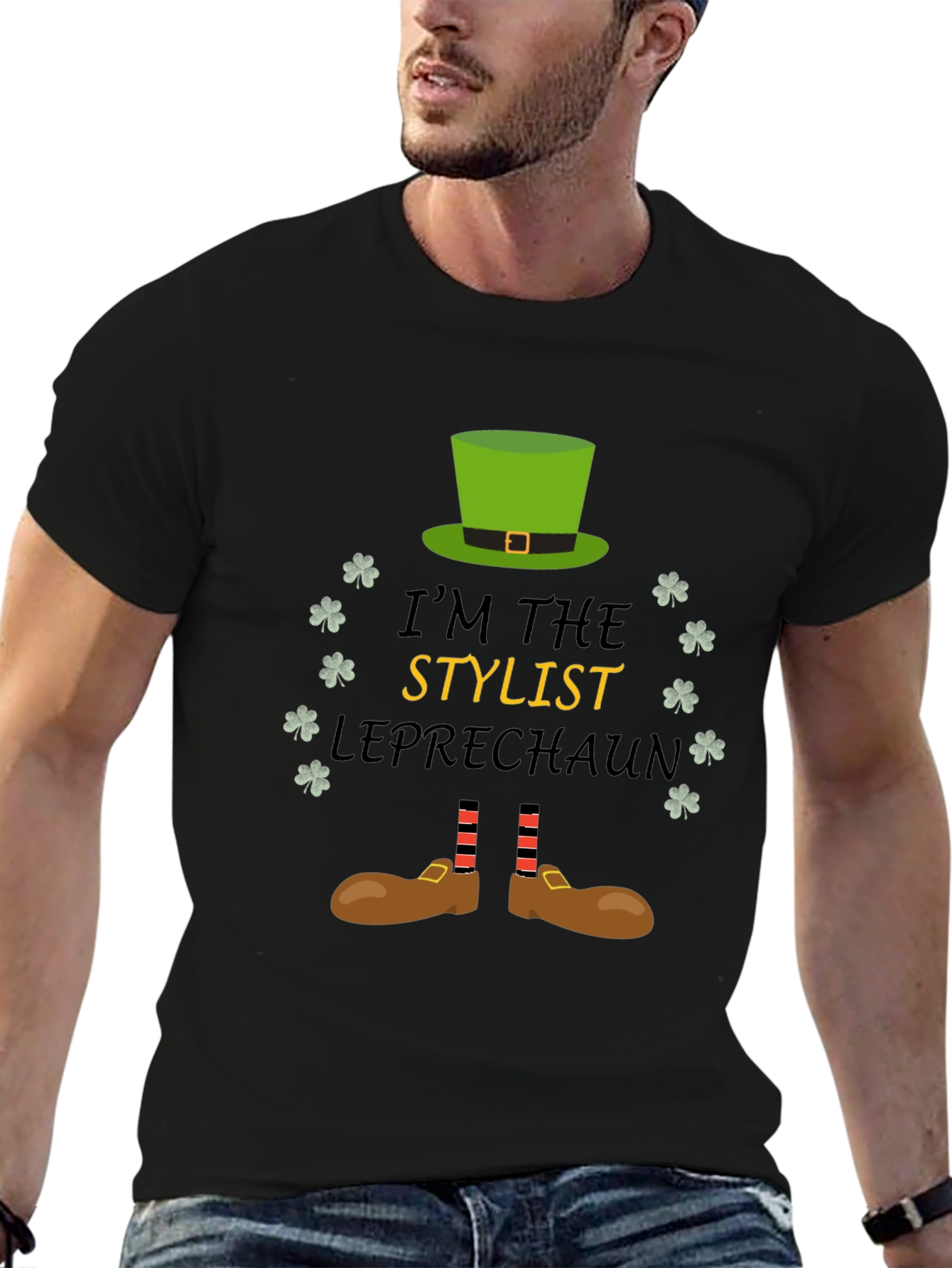 Stylist Leprechaun St. Patricks Day T-Shirt