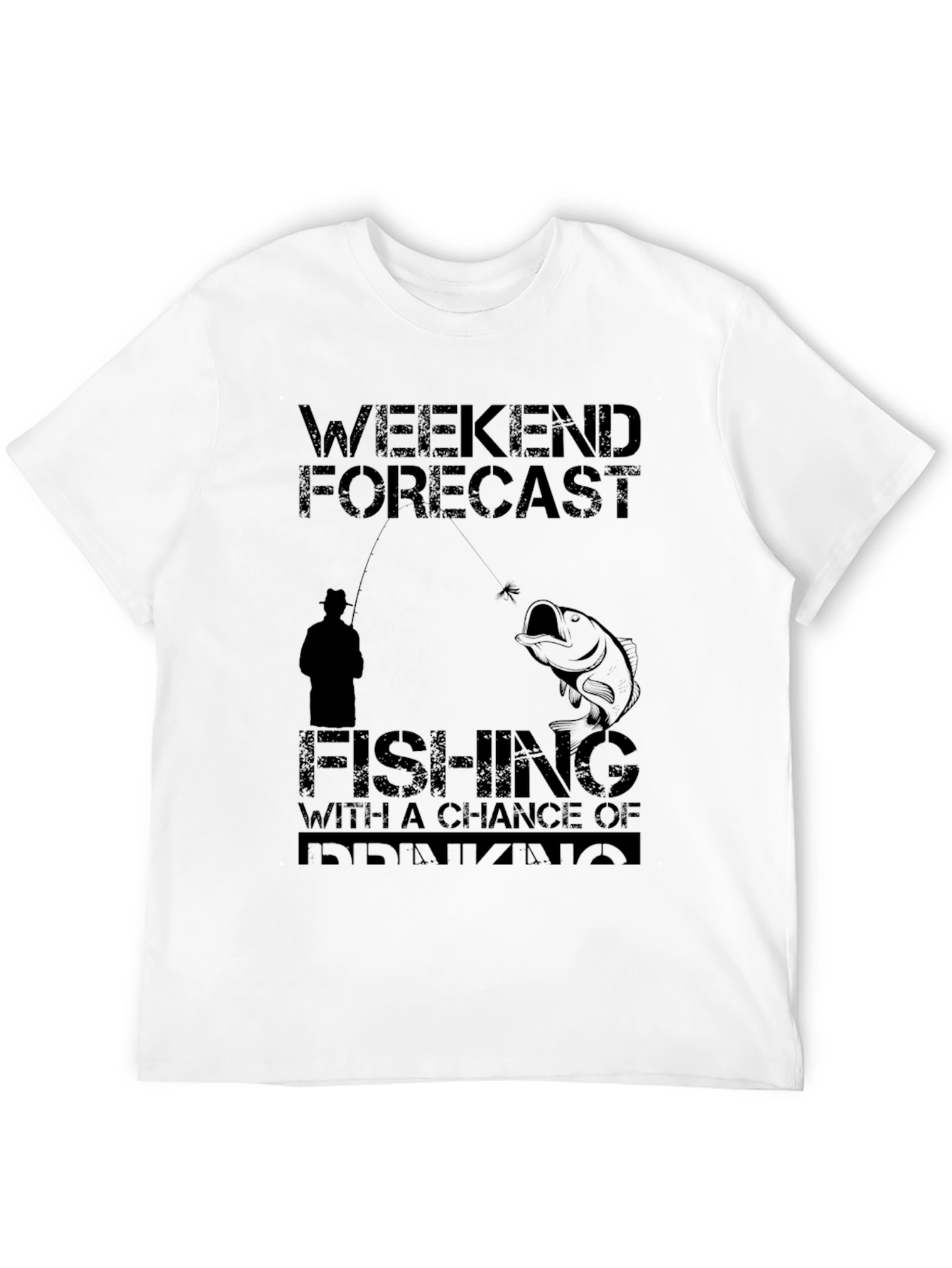 Weekend Forecast Fishing & Drinking T-Shirt