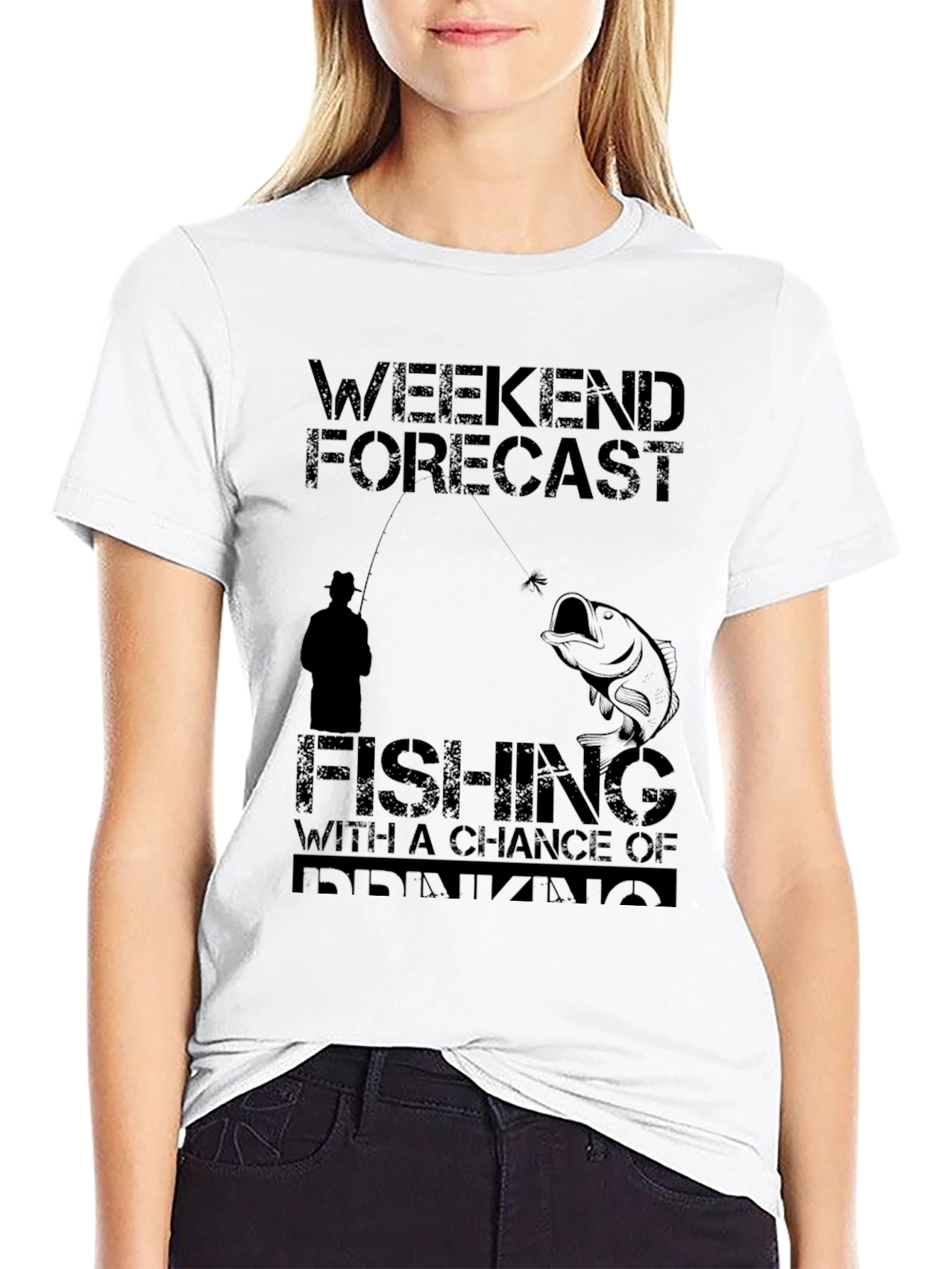Weekend Forecast Fishing & Drinking T-Shirt