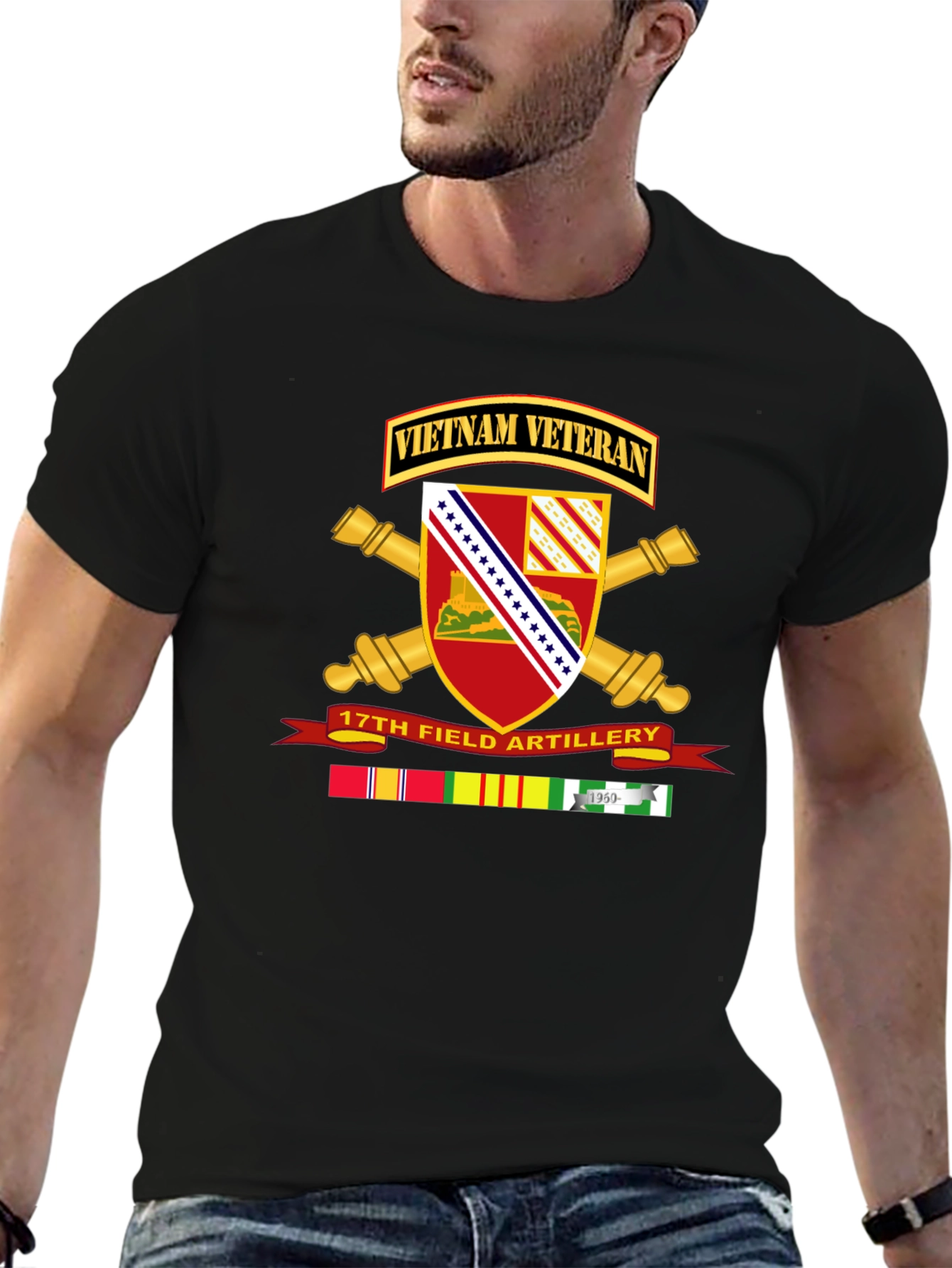 Vietnam Veteran 17th Field Artillery T-Shirt