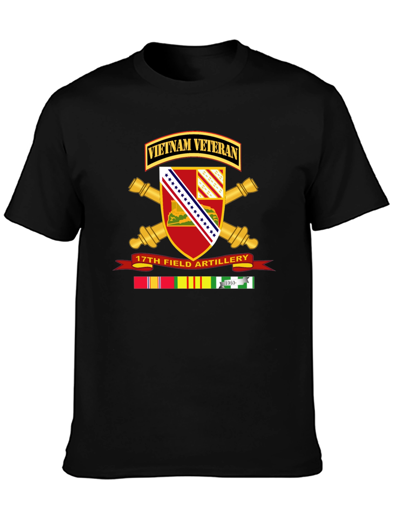 Vietnam Veteran 17th Field Artillery T-Shirt