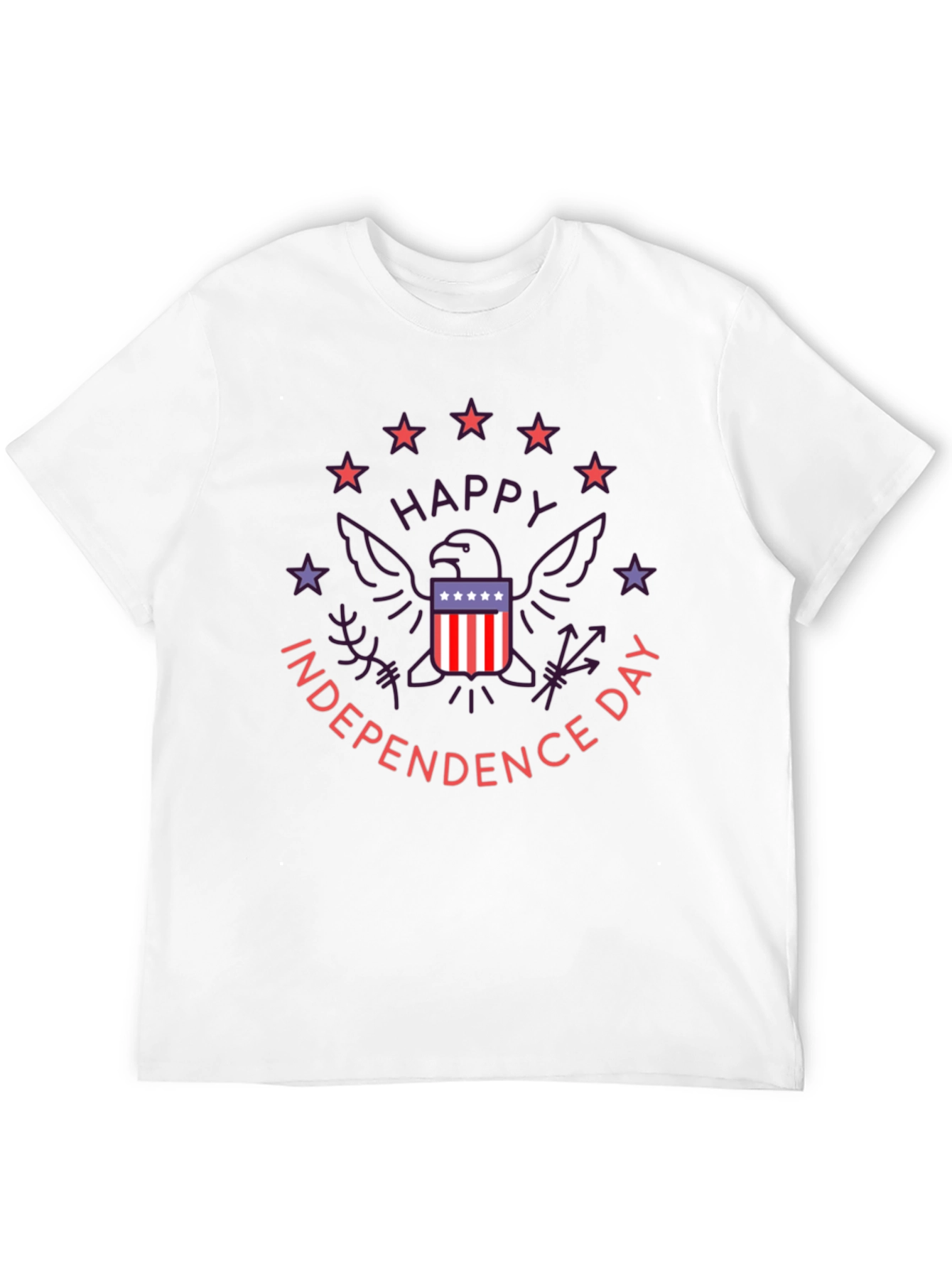 Patriotic Independence Day Graphic T-Shirt