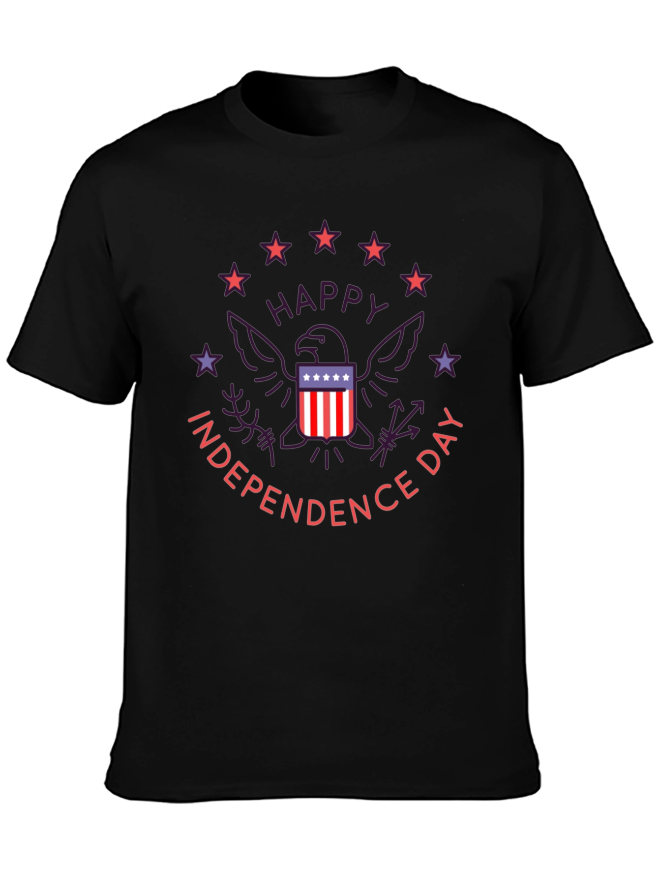 Patriotic Independence Day Graphic T-Shirt