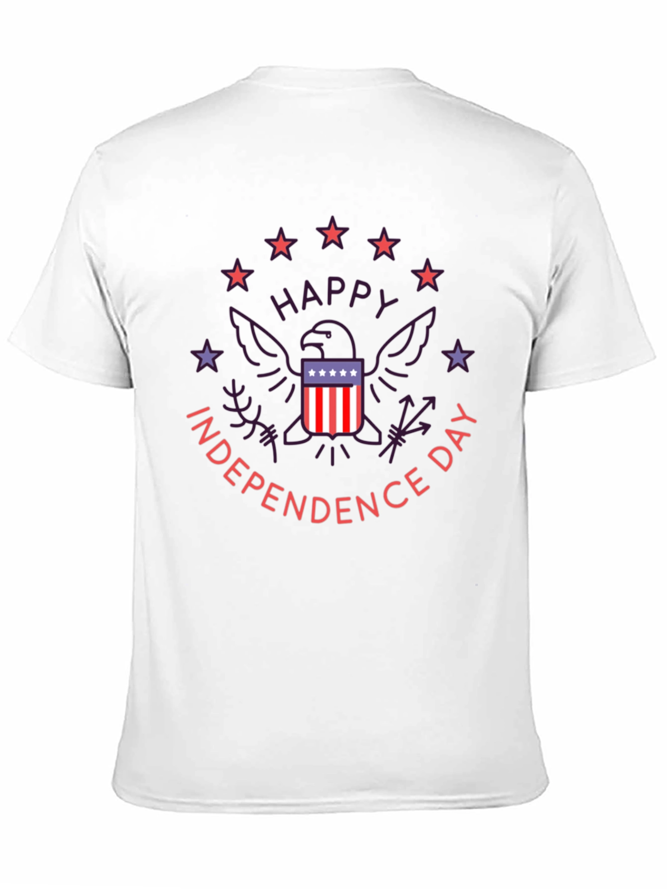 Patriotic Independence Day Graphic T-Shirt