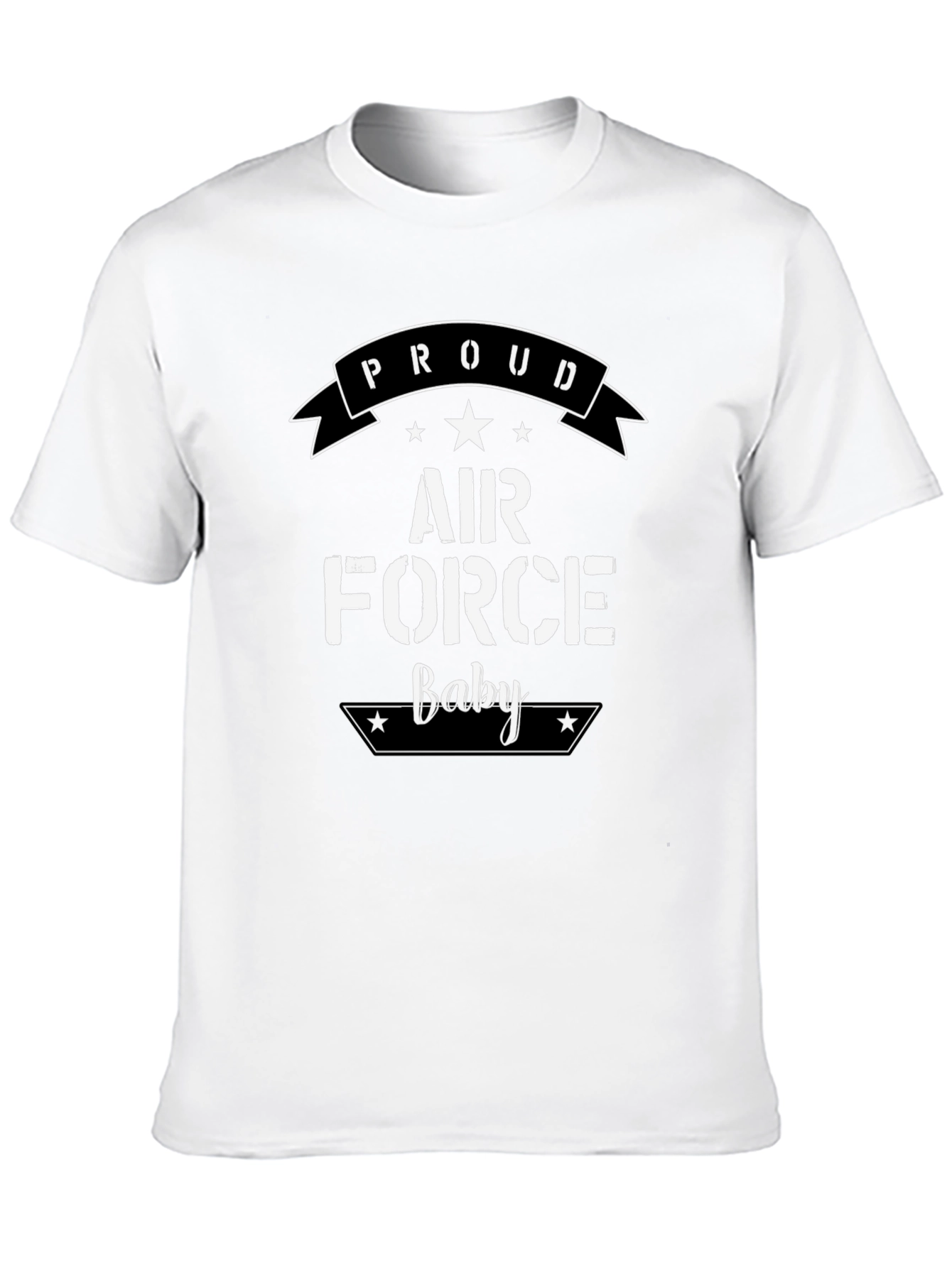 Proud Air Force Baby Black T-Shirt
