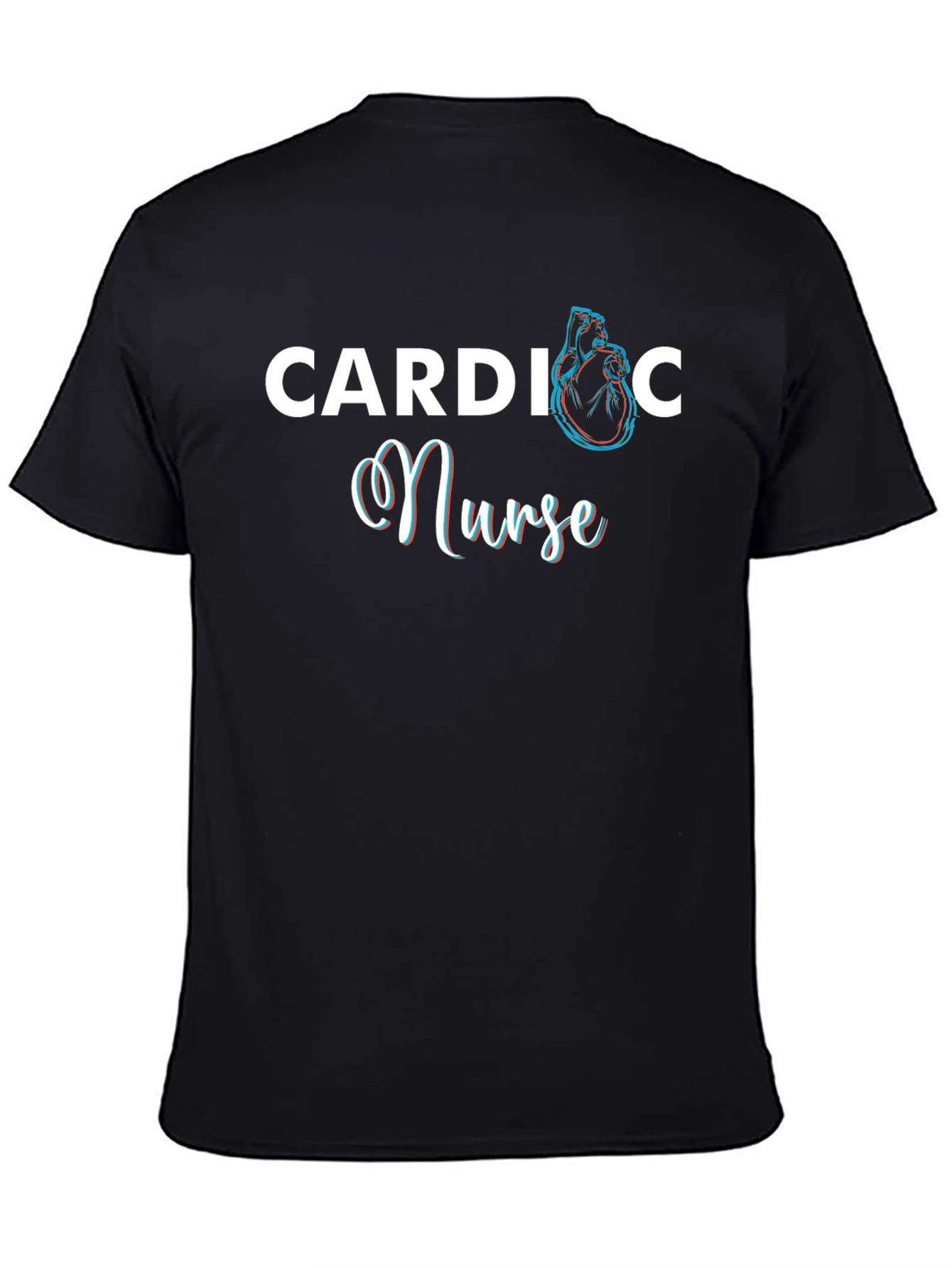 Cardiac Nurse Heart Graphic T-Shirt