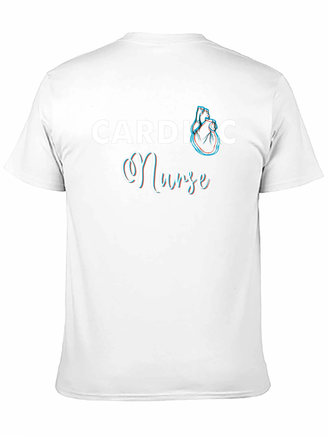 Cardiac Nurse Heart Graphic T-Shirt