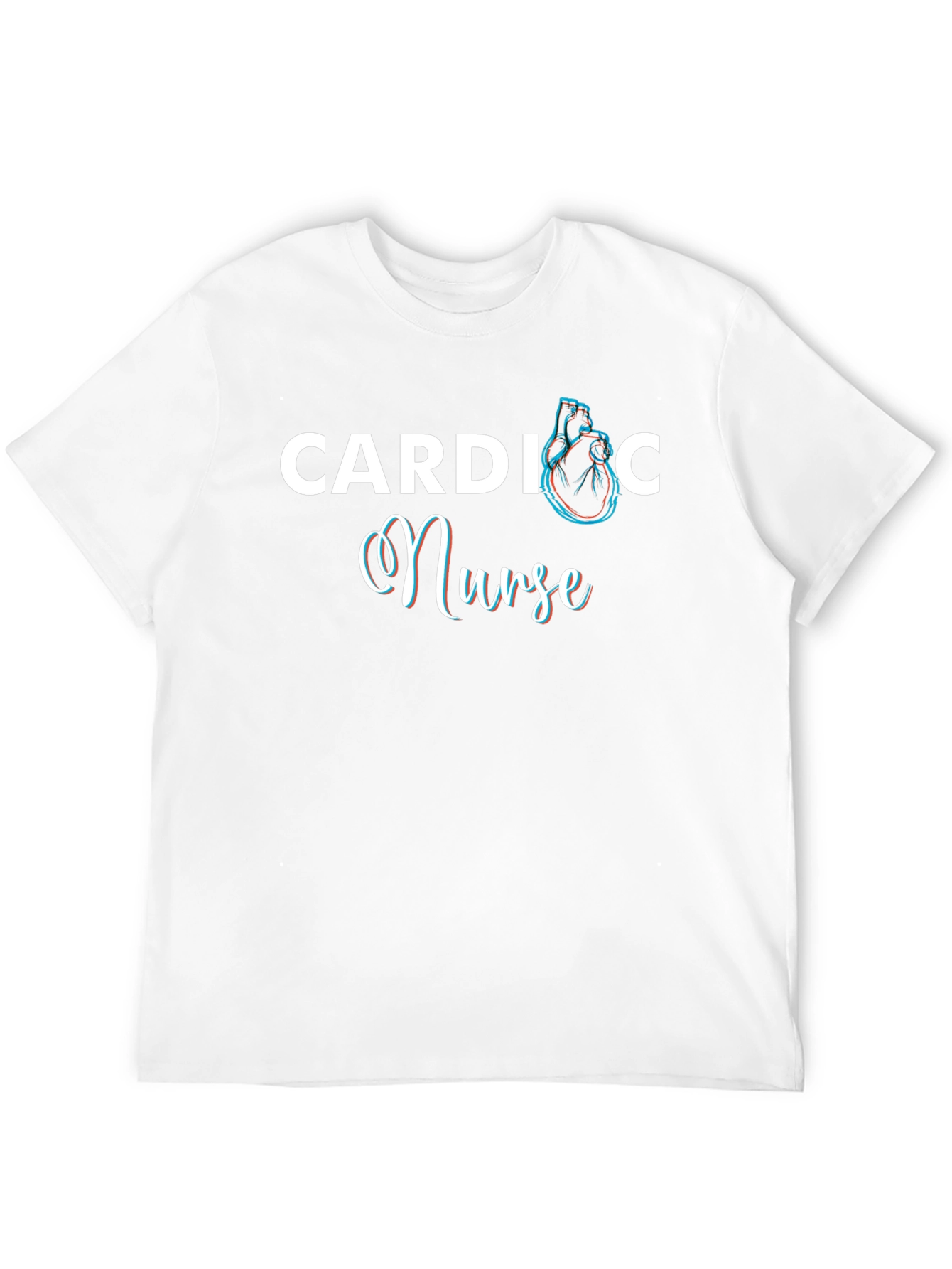 Cardiac Nurse Heart Graphic T-Shirt