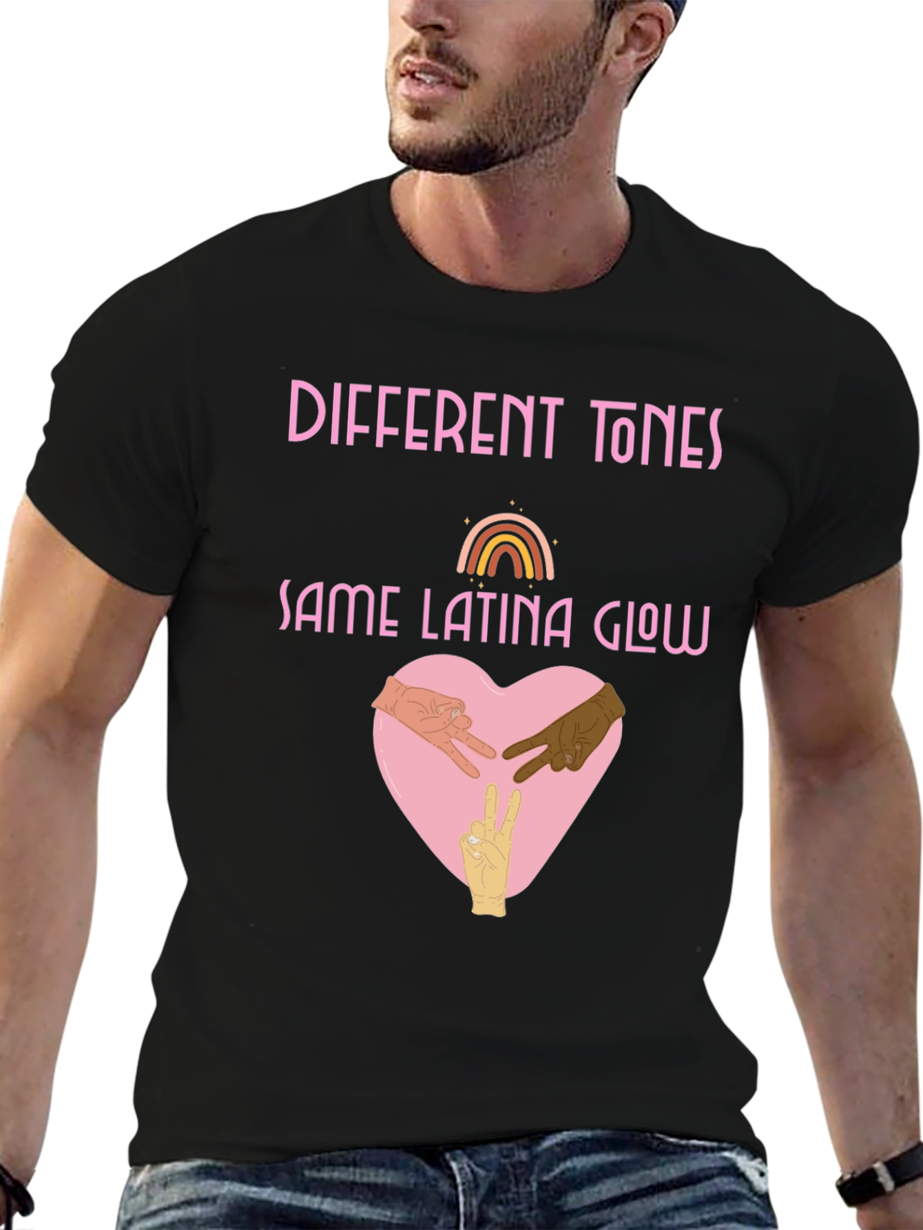Different Tones Same Latina Glow T-Shirt