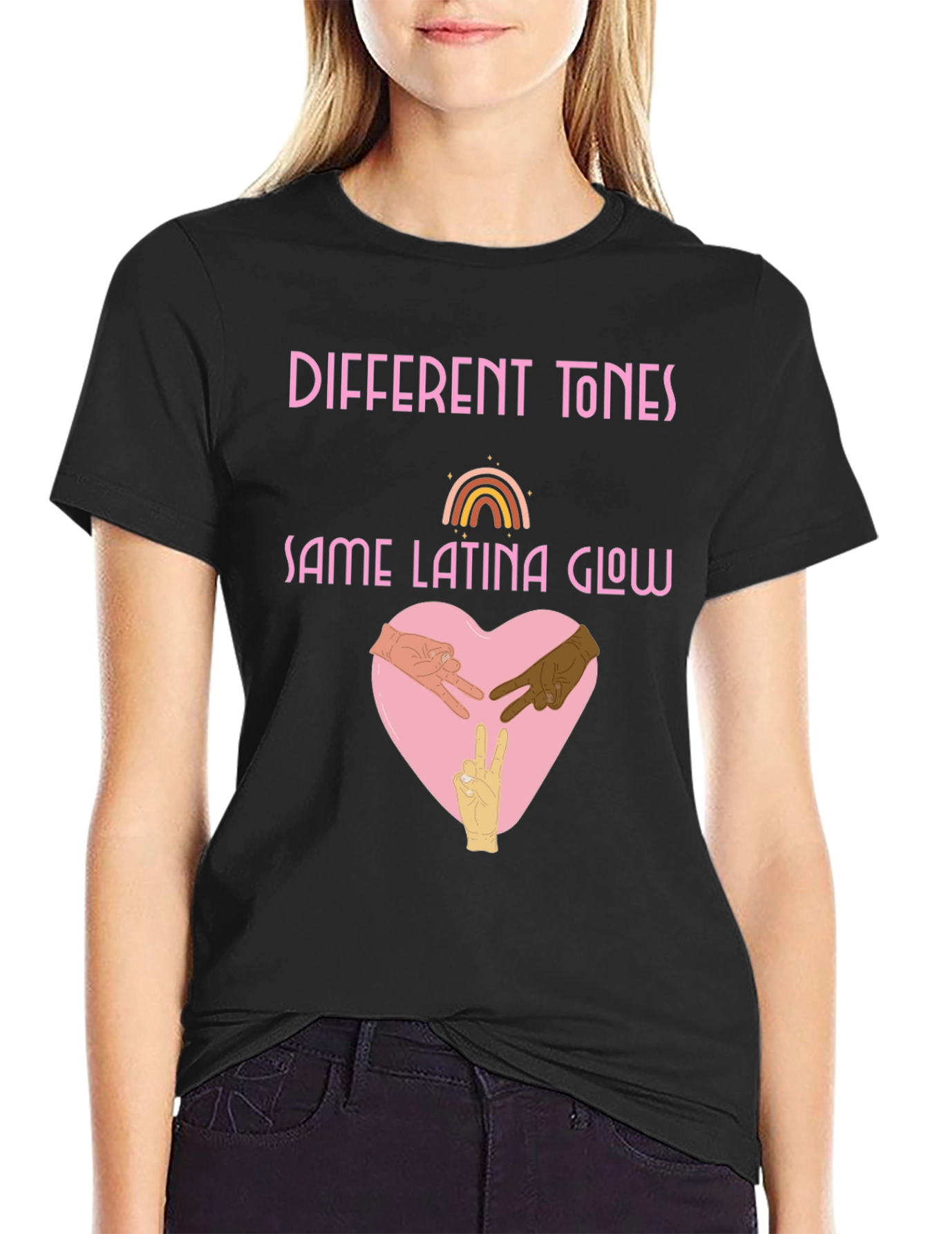 Different Tones Same Latina Glow T-Shirt