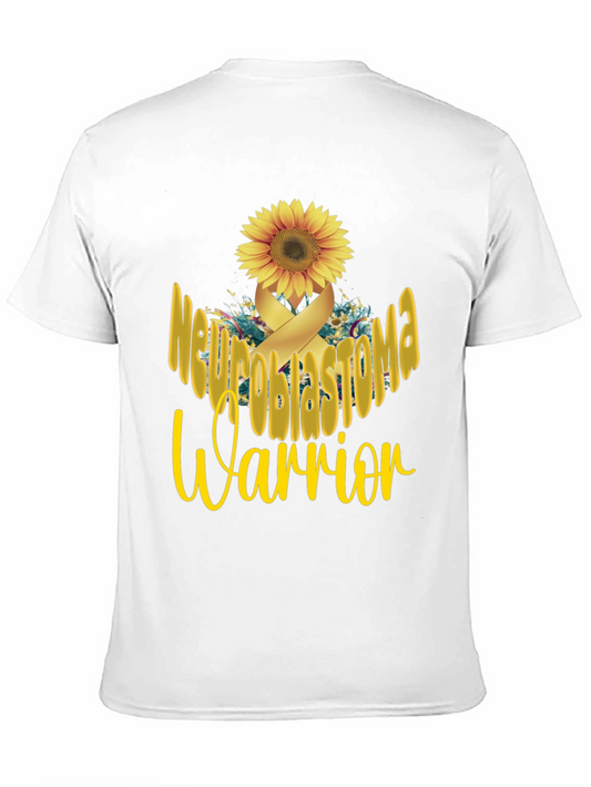 Neuroblastoma Warrior Sunflower Ribbon Graphic T-Shirt