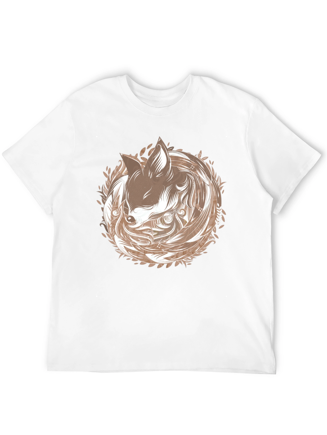 Fox Circle Graphic T-Shirt - Stylish & Unique
