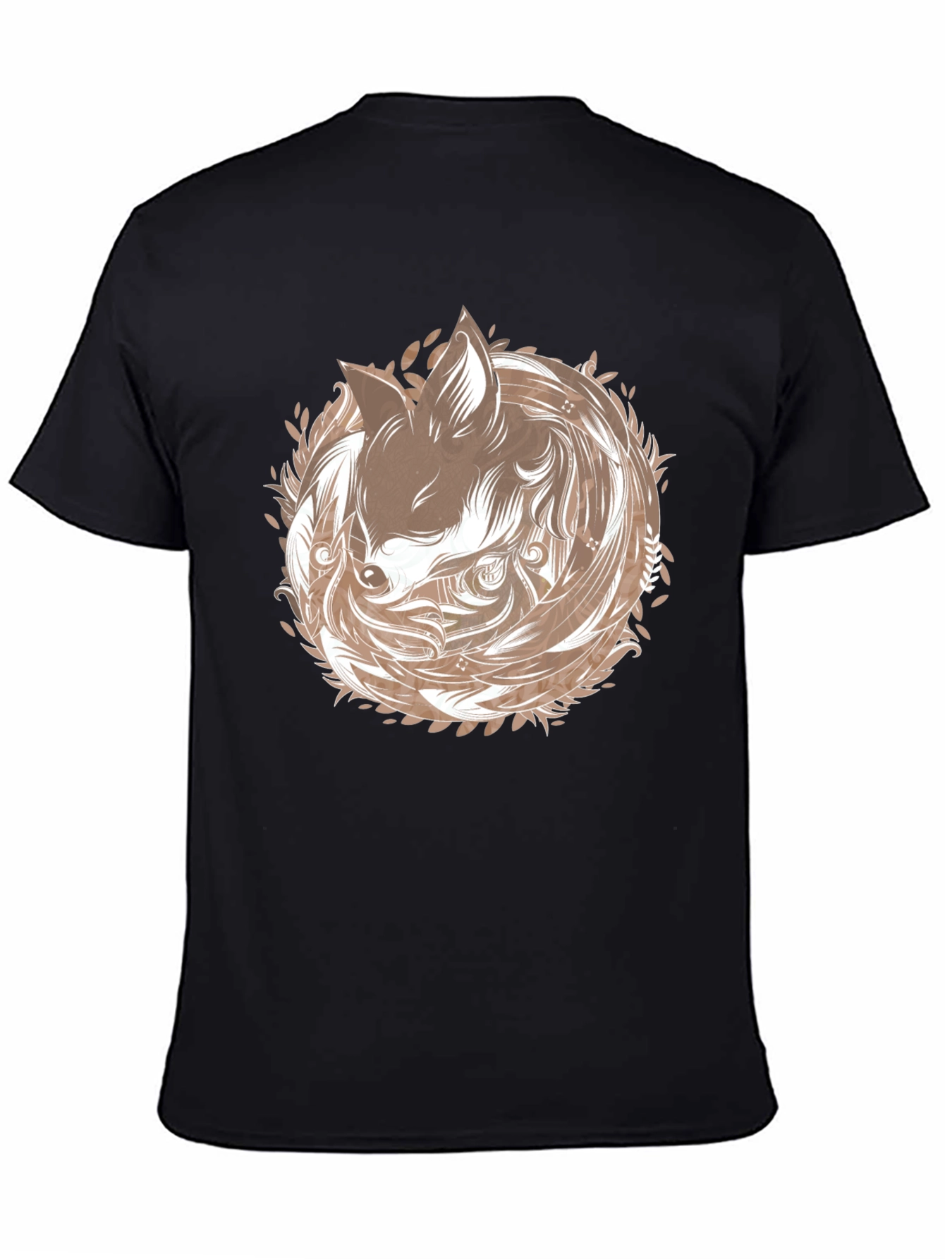 Fox Circle Graphic T-Shirt - Stylish & Unique