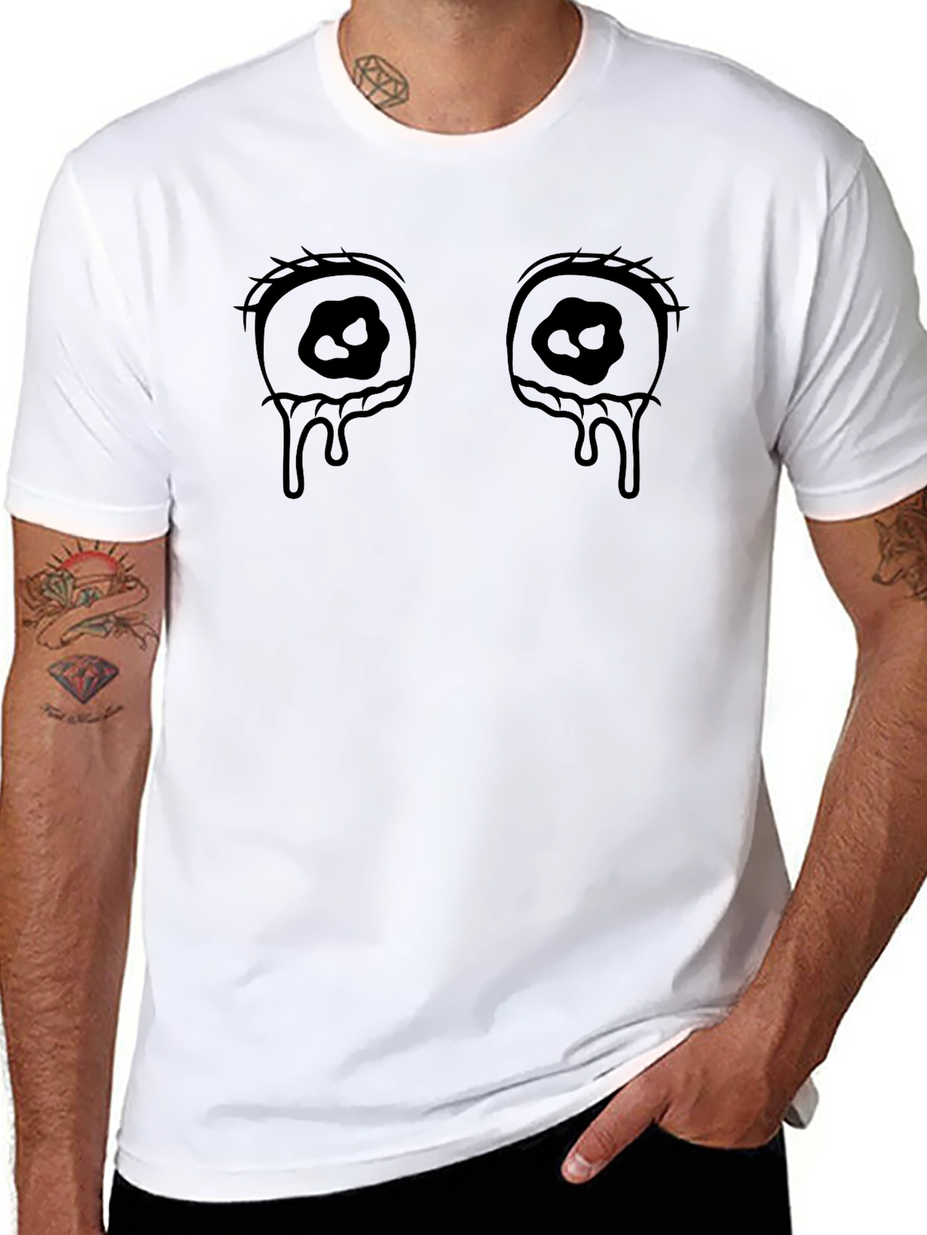 Teary Eyes Graphic T-Shirt - Unisex Cotton Tee