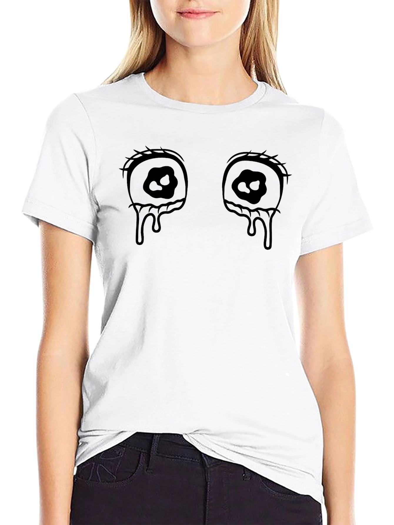 Teary Eyes Graphic T-Shirt - Unisex Cotton Tee