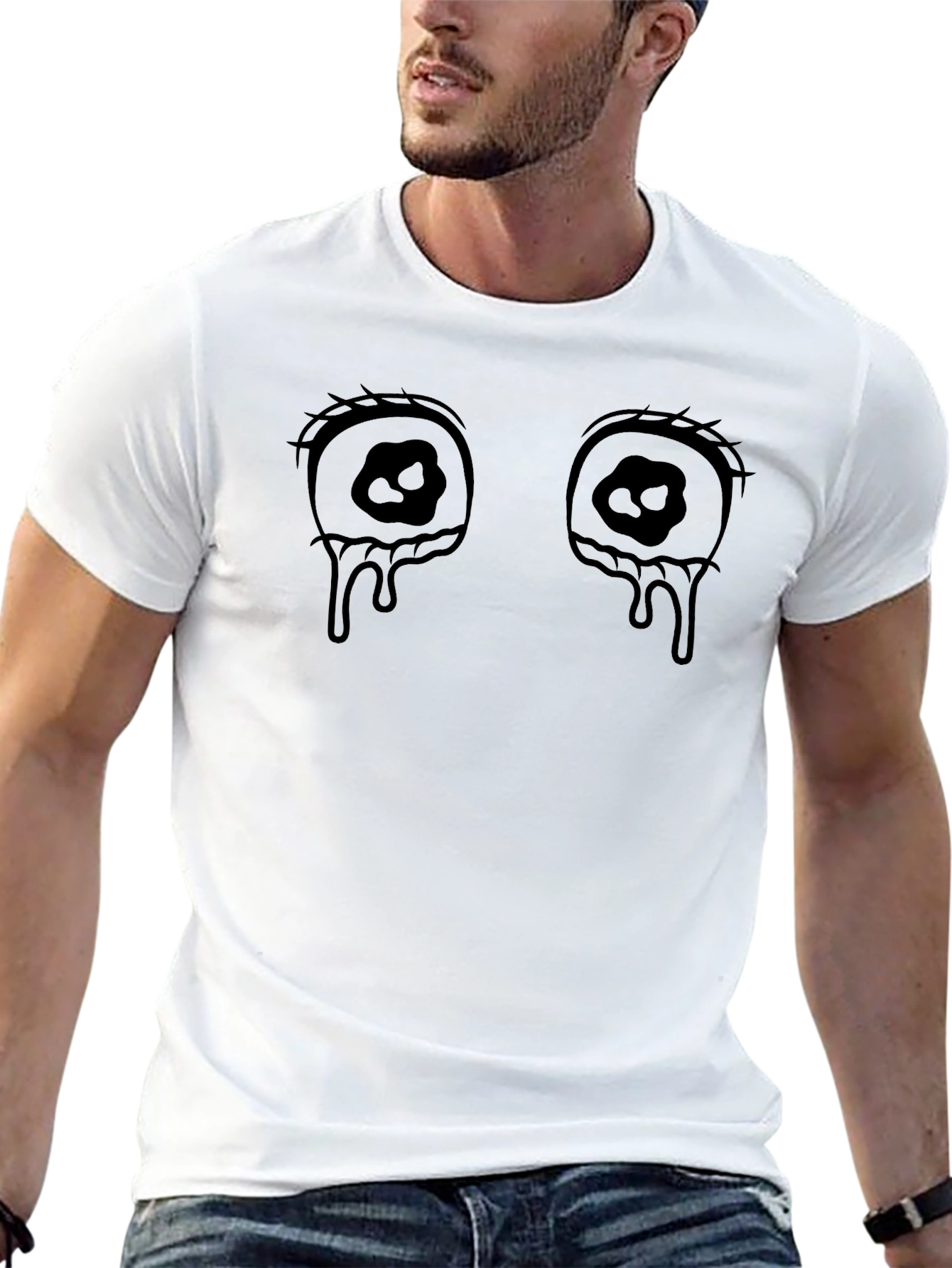 Teary Eyes Graphic T-Shirt - Unisex Cotton Tee