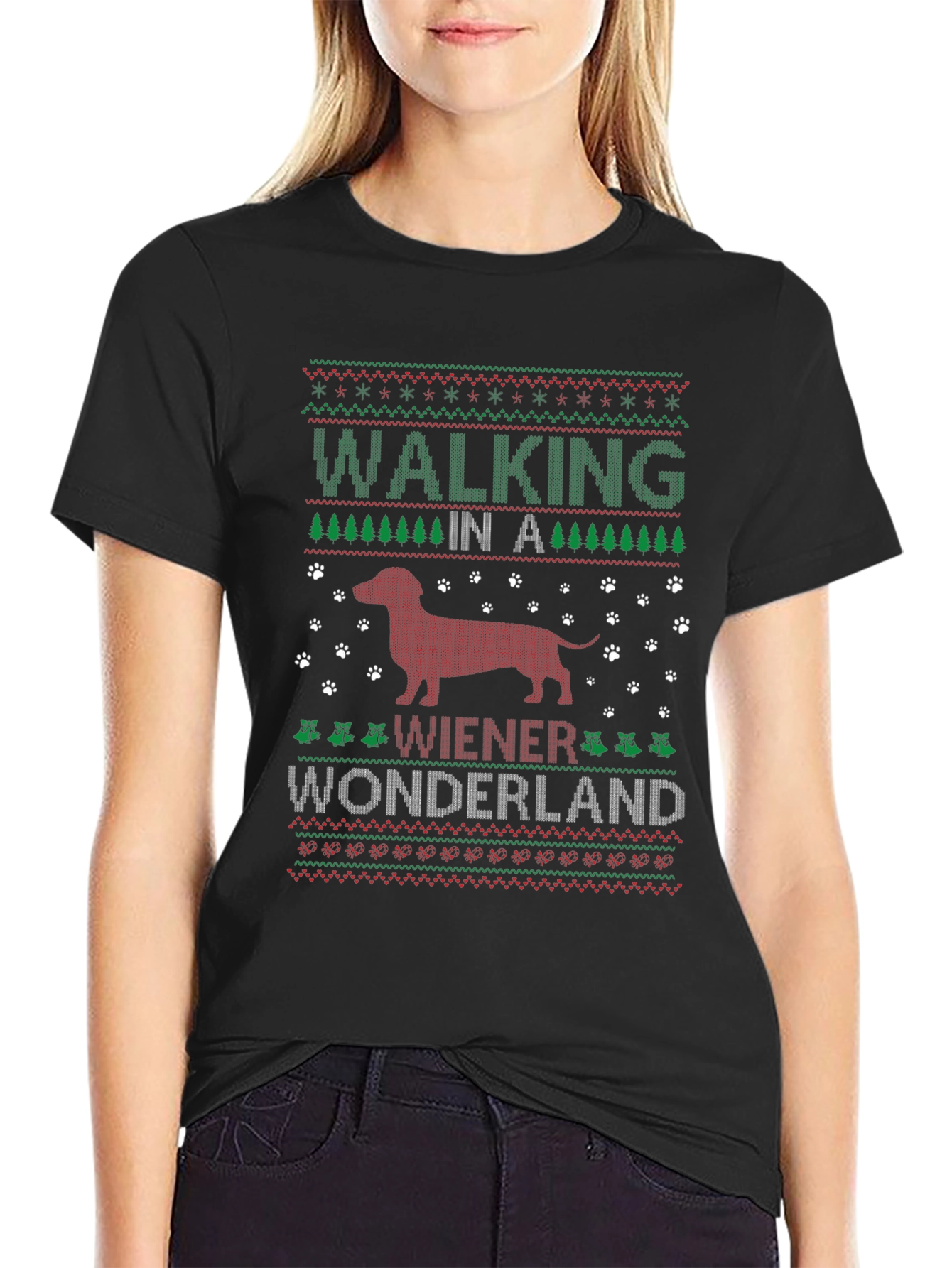 Walking in a Wiener Wonderland Graphic Tee