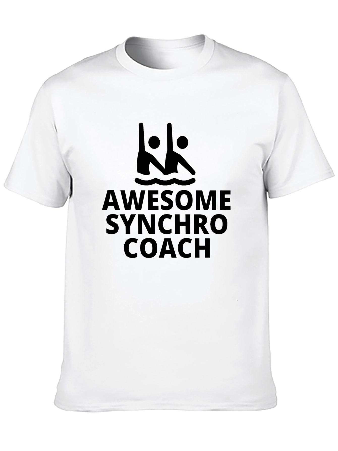 Awesome Synchro Coach Black T-Shirt