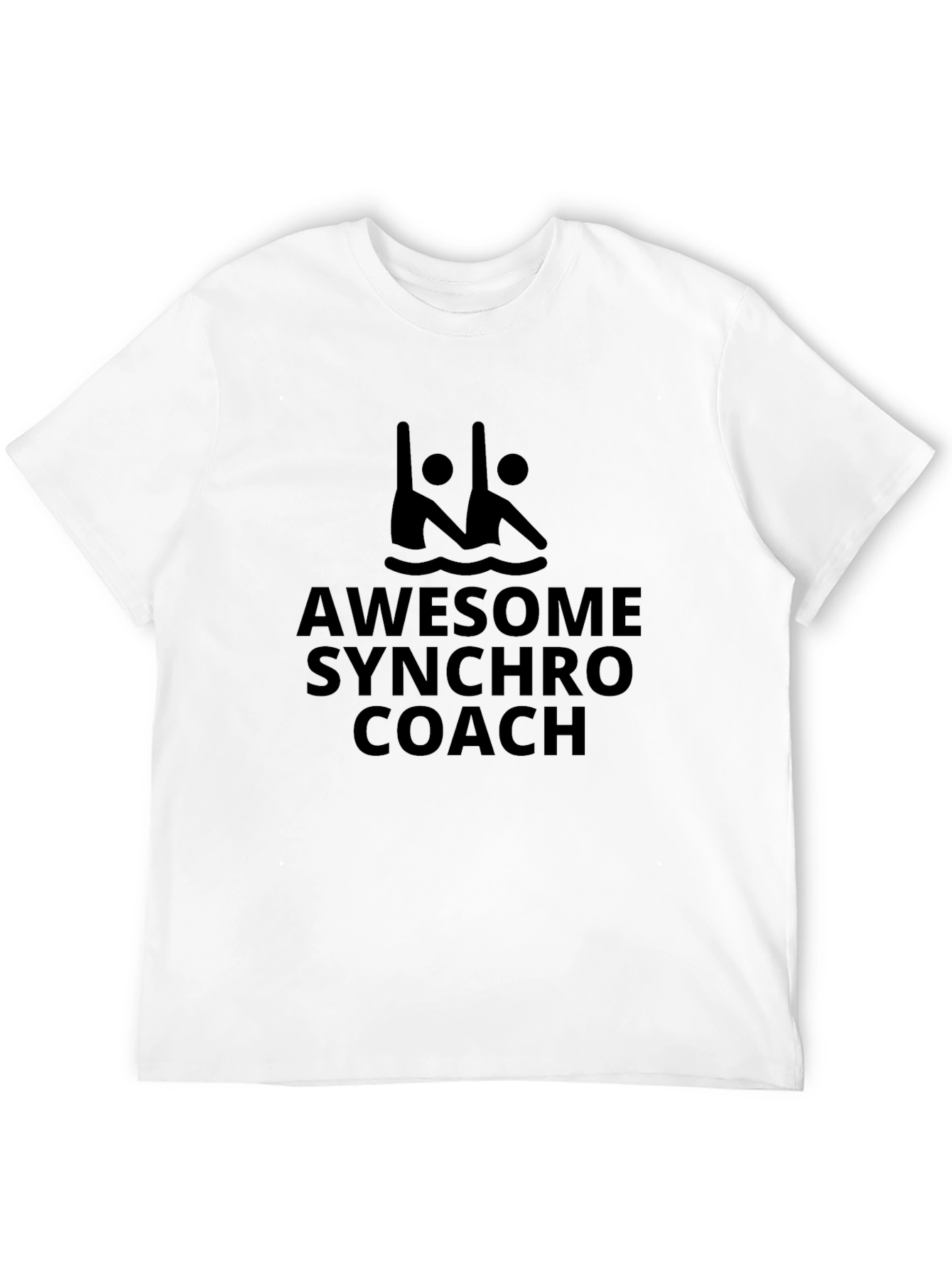 Awesome Synchro Coach Black T-Shirt