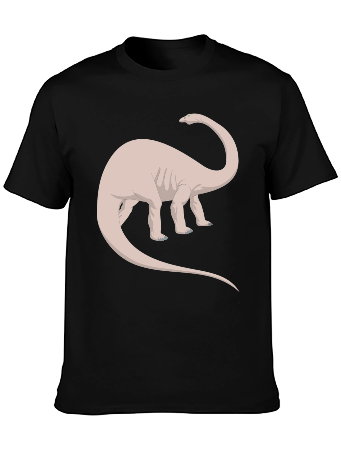 Dino Graphic Tee - Black Cotton T-Shirt